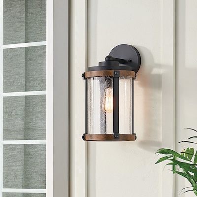 Kichler Barrington 1 -Light 16-in H Distressed Black Hardwired Outdoor Wall Light