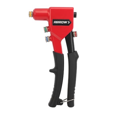 arrow rt188m one-handed pop rivet gun  manual riveter for metal  fabric  leather  and auto repair