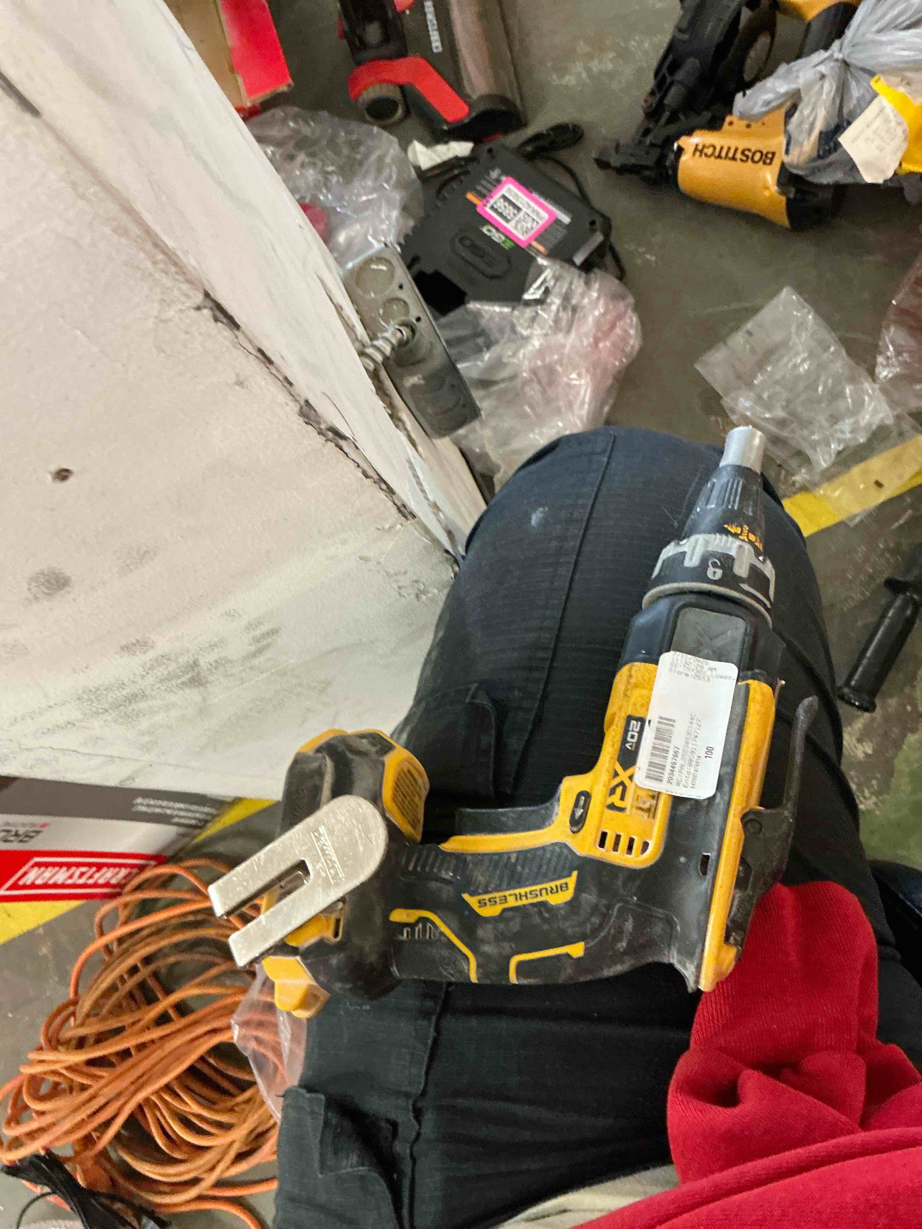 Condition photo showing As Is for dewalt xr 20-volt max lithium ion (li-ion) brushless screw gun (battery not included and charger not included )