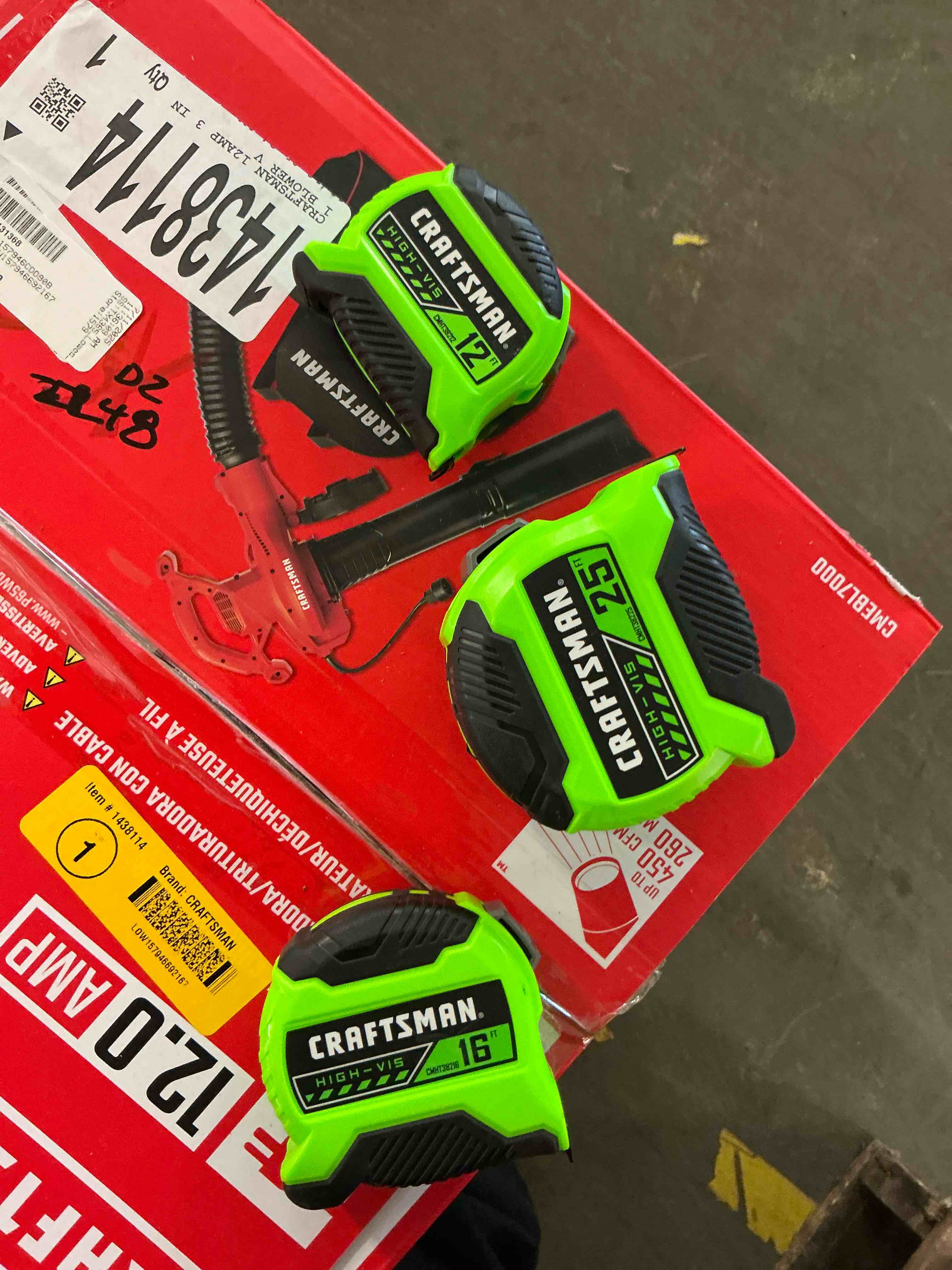 Condition photo showing Good Condition for craftsman green hi-vis 3 -pack 12-ft16-ft 25-ft tape measur