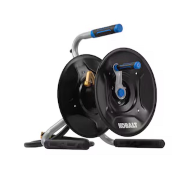 Kobalt Steel 75-ft Stand Hose Reel