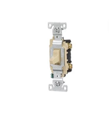 Eaton 20-amp Double pole Toggle Light Switch , Ivory