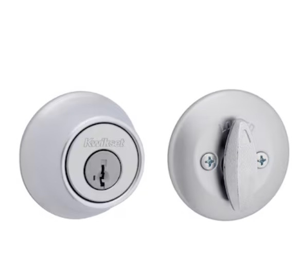 Kwikset Security 660 Series Satin Chrome Single Cylinder Deadbolt ft. SmartKey Security