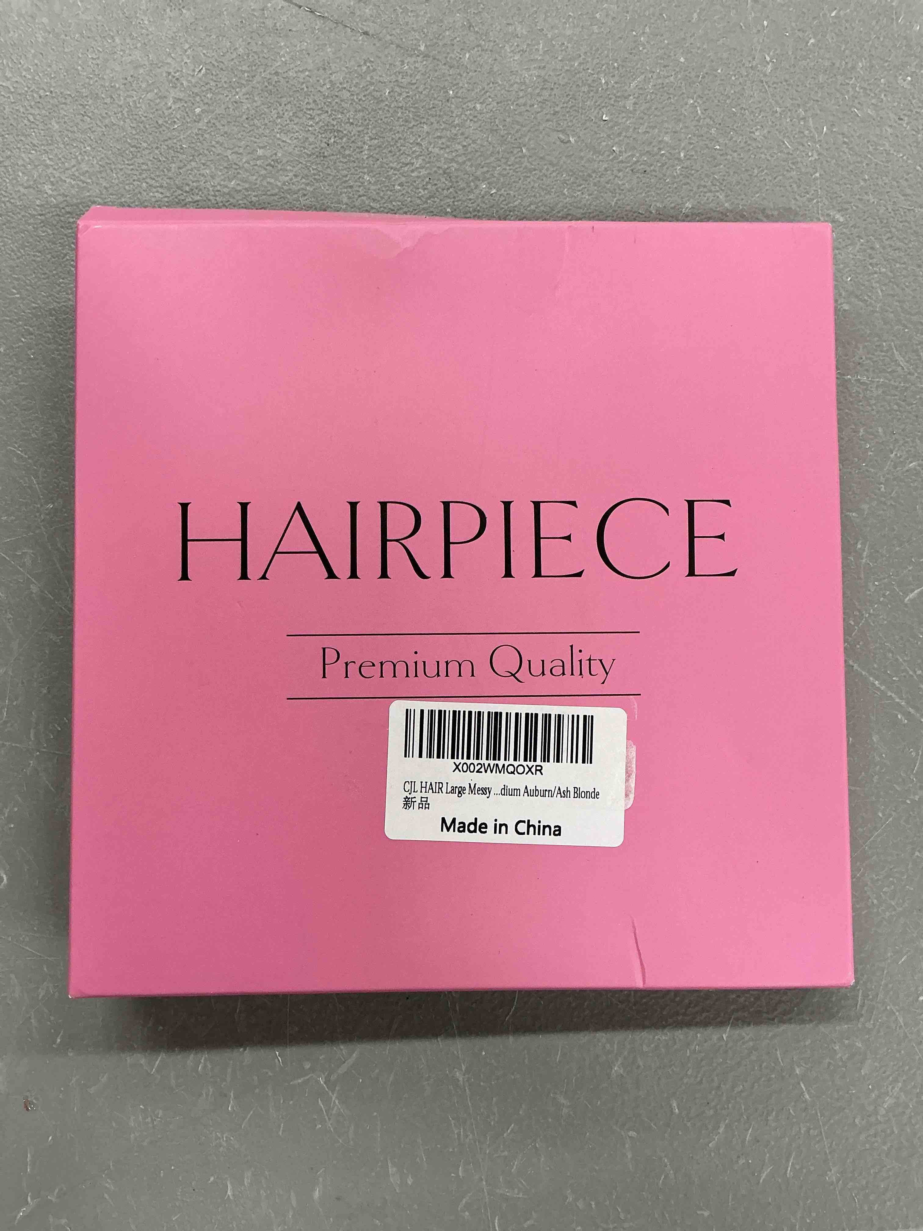 Condition photo showing Good Condition for cjl hair large messy bun hair piece wavy curly scrunchies synthetic chignon ponytail hair extensions thick updo hairpieces for women medium auburn/ash blonde medium auburn / ash blonde