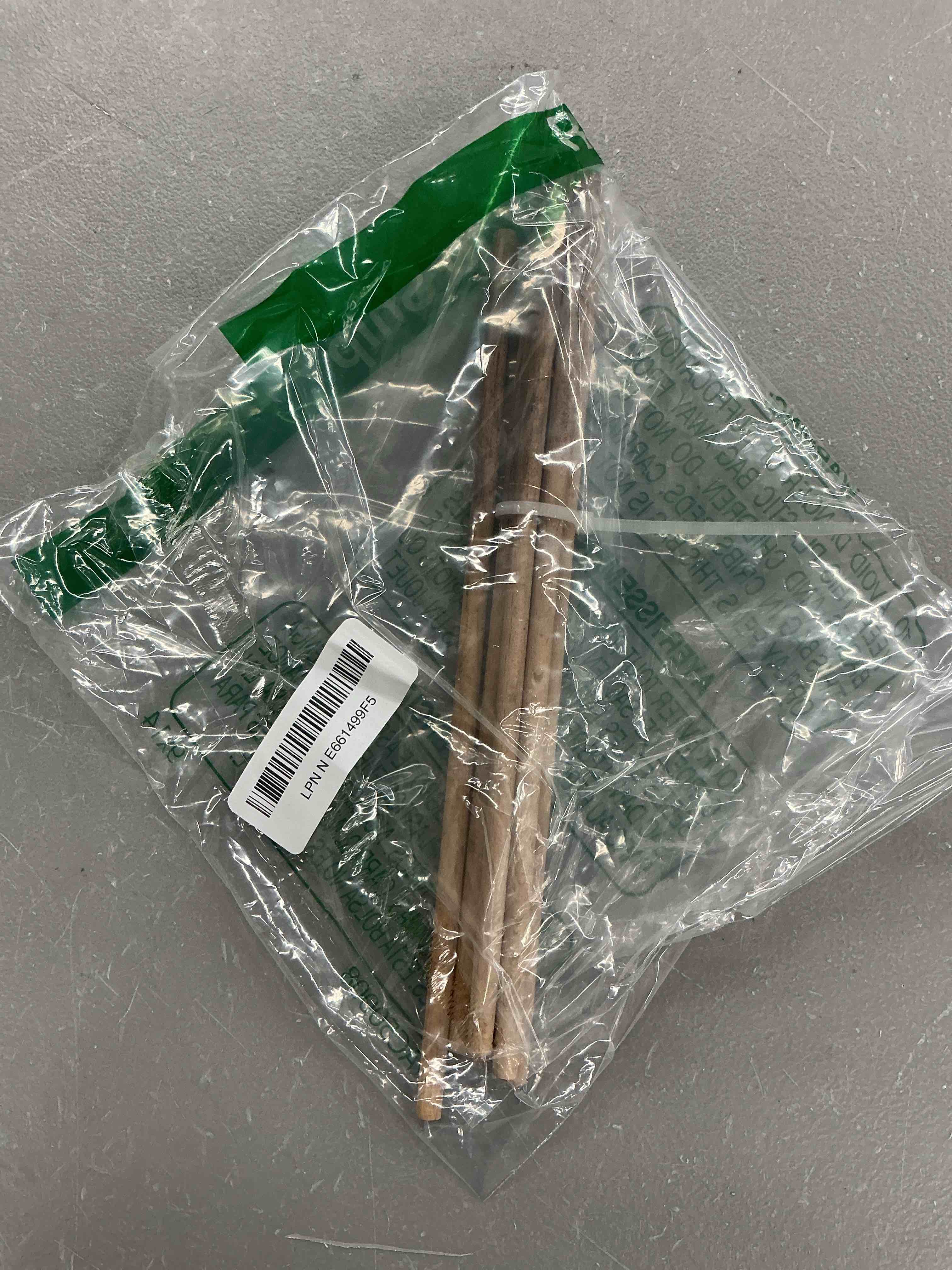 Condition photo showing Good Condition for bazic wooden dowel rods wood sticks, 3/8" x 12" round natural color hardwood stick, unfinished wood for crafts lollipops cake support (6/pack), 1-pack | bag of 6 natural presanded birch round dowel rods, 3/8 in dia x 12 in, smooth and ready for models and crafts