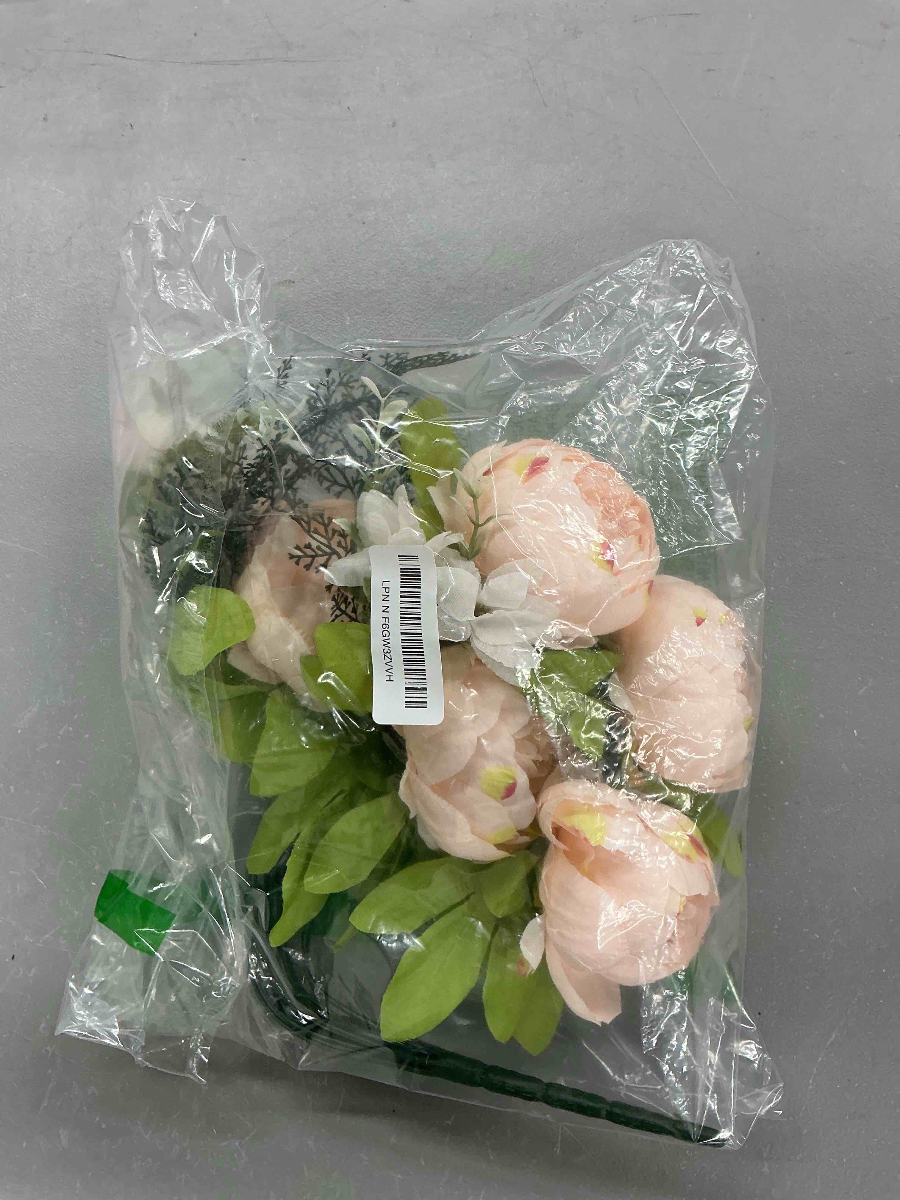 Condition photo showing Good Condition for duovlo springs flowers artificial silk peony bouquets wedding home decoration,pack of 1 (spring light pink) spring light pink 20.87*3.5