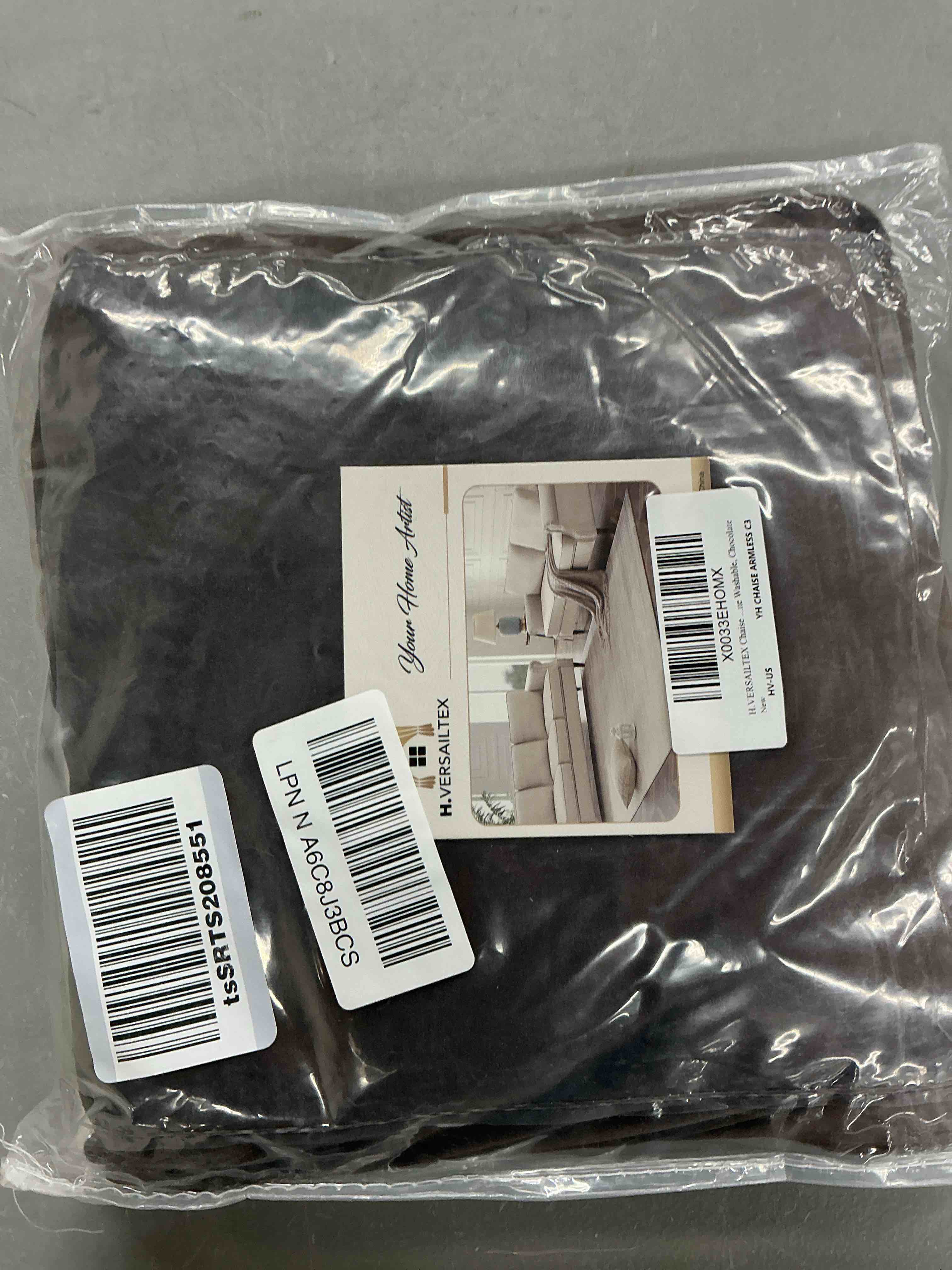 Condition photo showing Good Condition for h.versailtex chaise lounge cover indoor velvet chaise slipcover high stretch lounge chair cover luxury armless chaise cover for living room, machine washable, chocolate