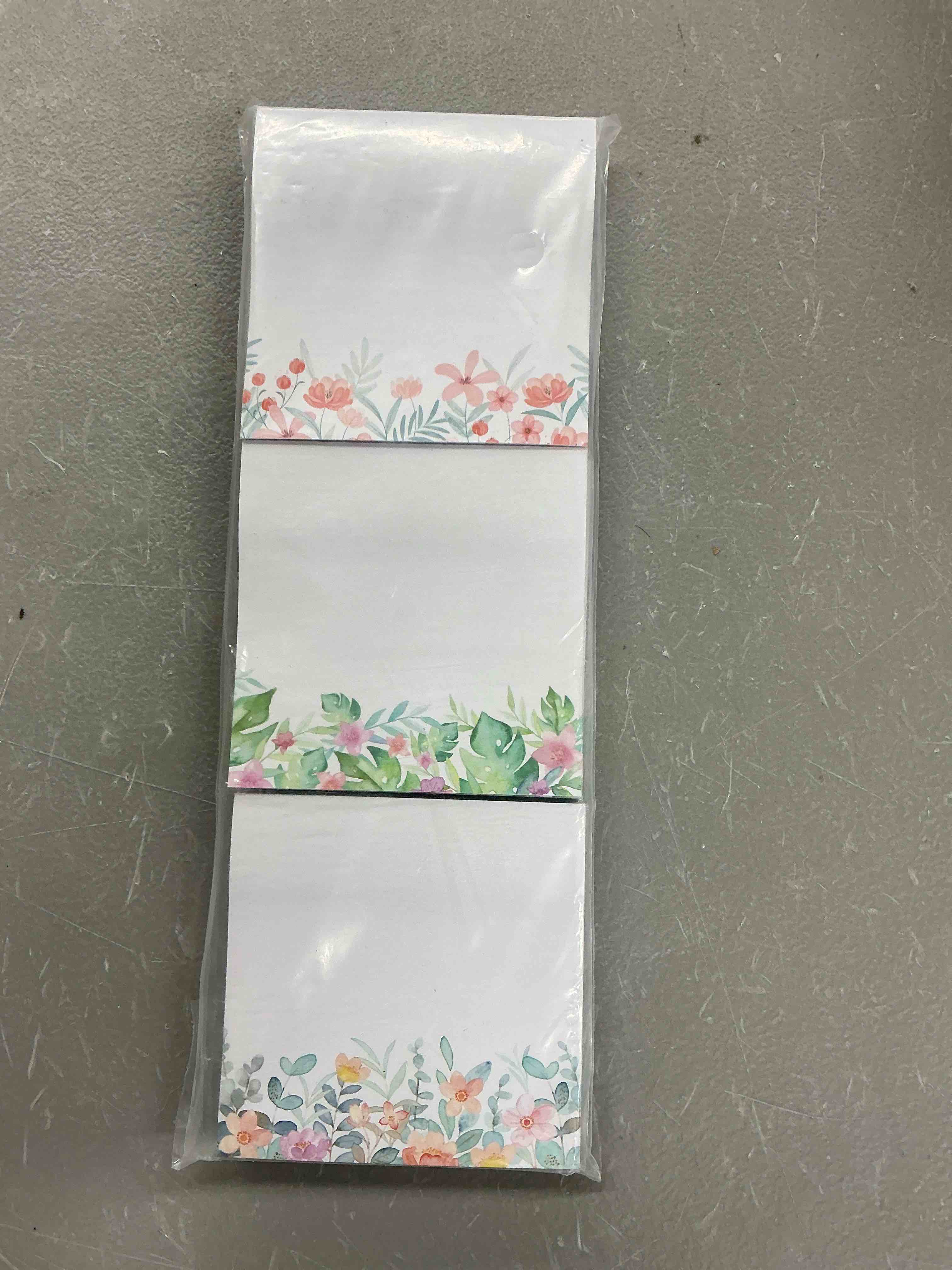 Condition photo showing Good Condition for mr. pen- wildflower sticky notes, 3"x3", 6 pack, 300 sheets, untamed flora sticky notes, self-stick note pads, adorable memo pads for journal, planners, office, school, home, stationery gift