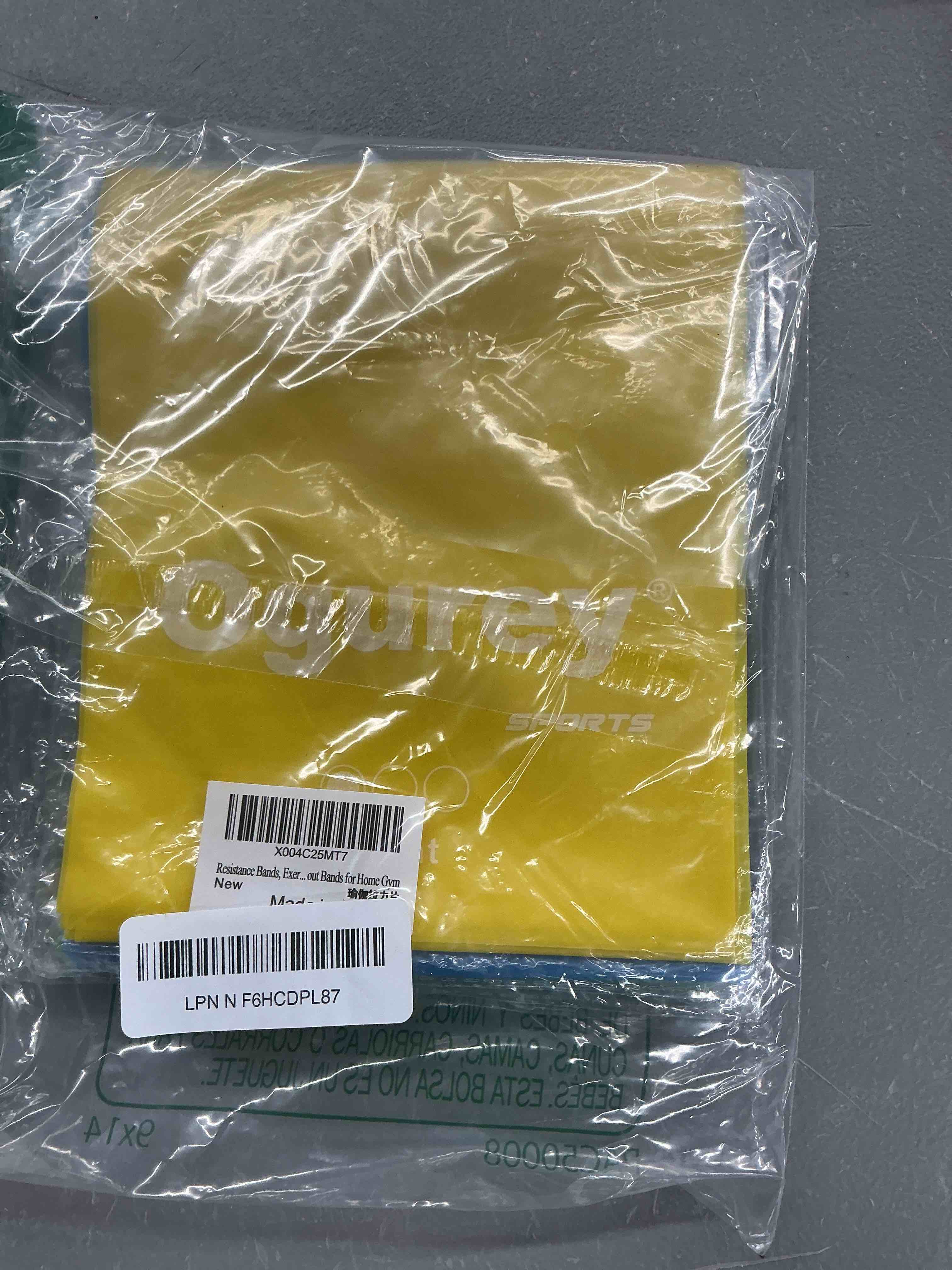 Condition photo showing Good Condition for resistance bands, professional exercise bands, physical therapy bands for strength training, yoga, pilates, stretching, recovery, stretch elastic band for working out, workout bands for home gym