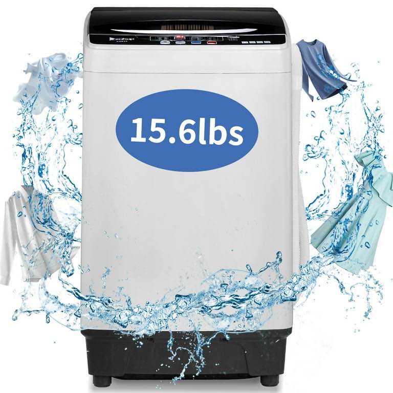 Ktaxon XPB65-2168S 26 Pound White Top Load Washing Machine with Built-in Drain Pump