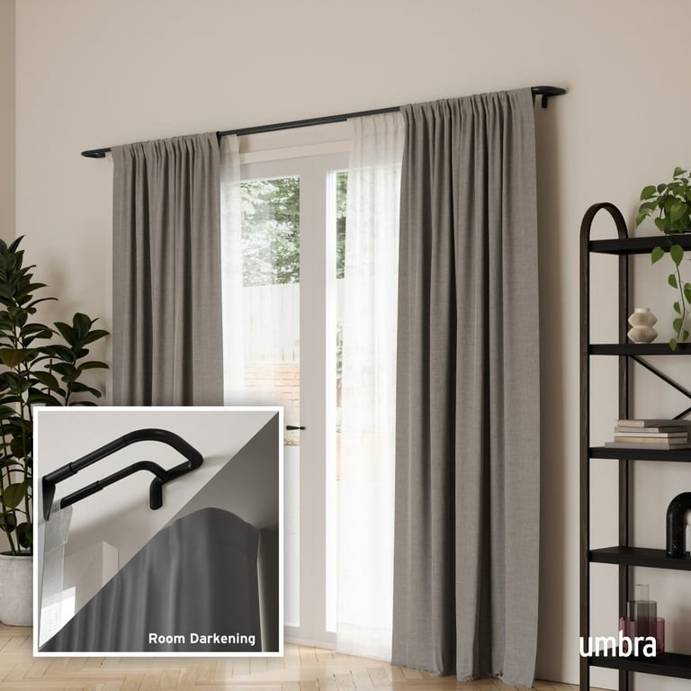 Umbra Twilight Expandable Double Curtain Rod 30-84