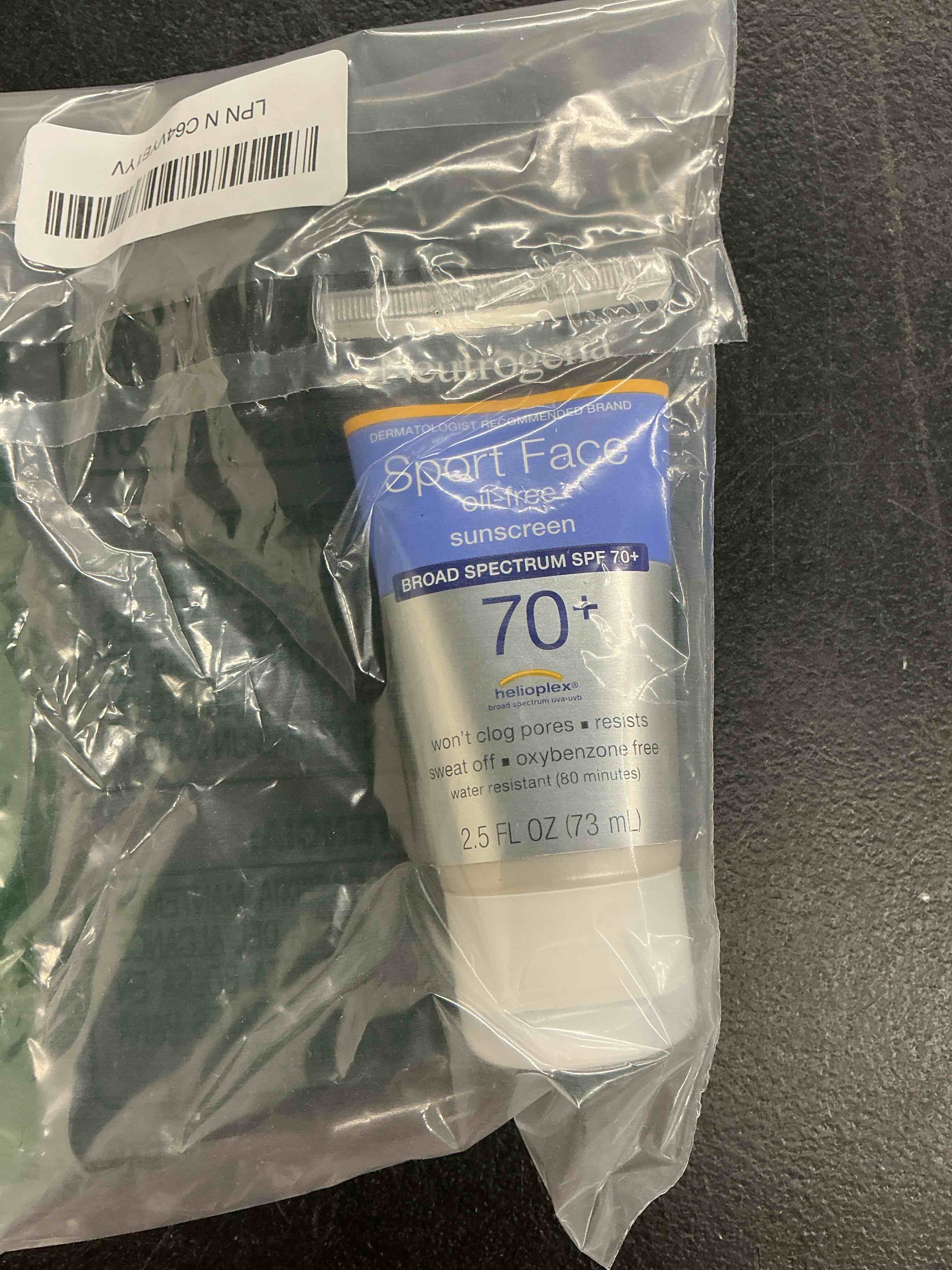 Condition photo showing Good Condition for neutrogena sport face sunscreen spf 70+, oil-free, 2.5 fl oz, sweat & water-resistant, broad-spectrum uva/uvb, nourish & restore skin balance, oxybenzone free sunscreen for face spf 70 2.5 fl oz (pack of 1)