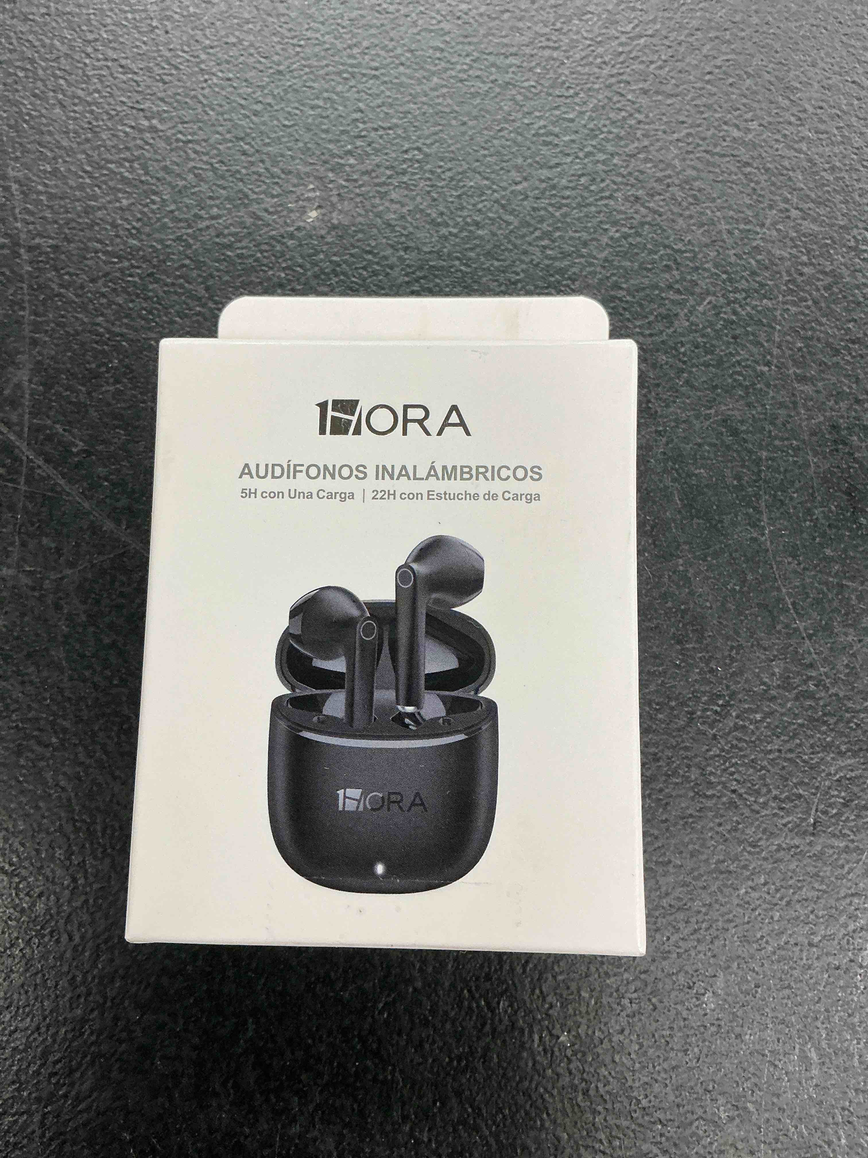 Condition photo showing New/Like New for 1 hora 1 horawireless earbuds bluetooth 5.3, in-ear headphones with charging case,clear calls, deep bass, touch control,compatible with iphone android black