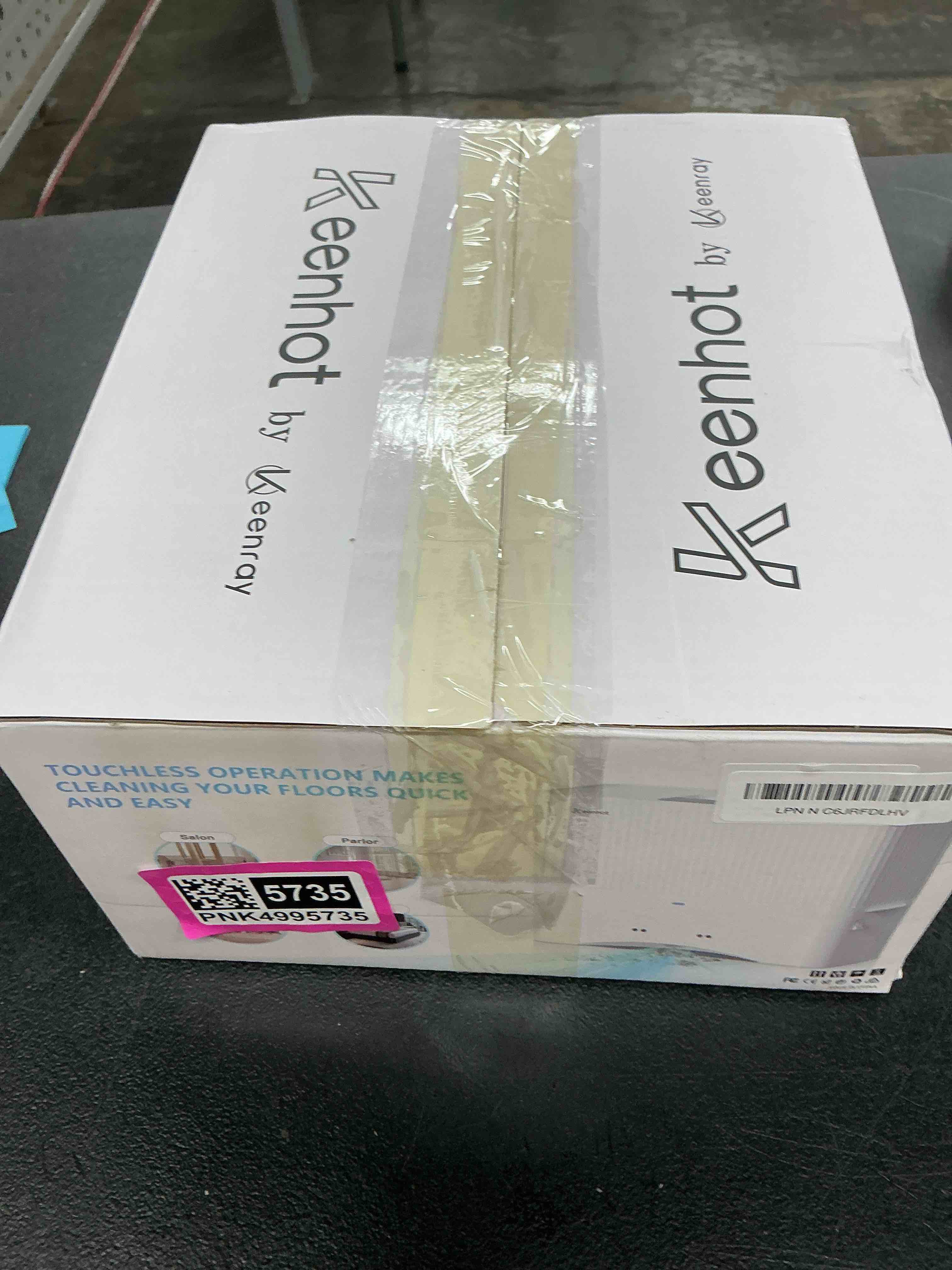 Condition photo showing New/Like New for keenhot touchless vacuum automatic dustpan, stationary canister vacuums for salons pet hair food dirt, home kitchen compact space-saving electric dustpan vacuum cleaner, 17000pa strong suction?white?
