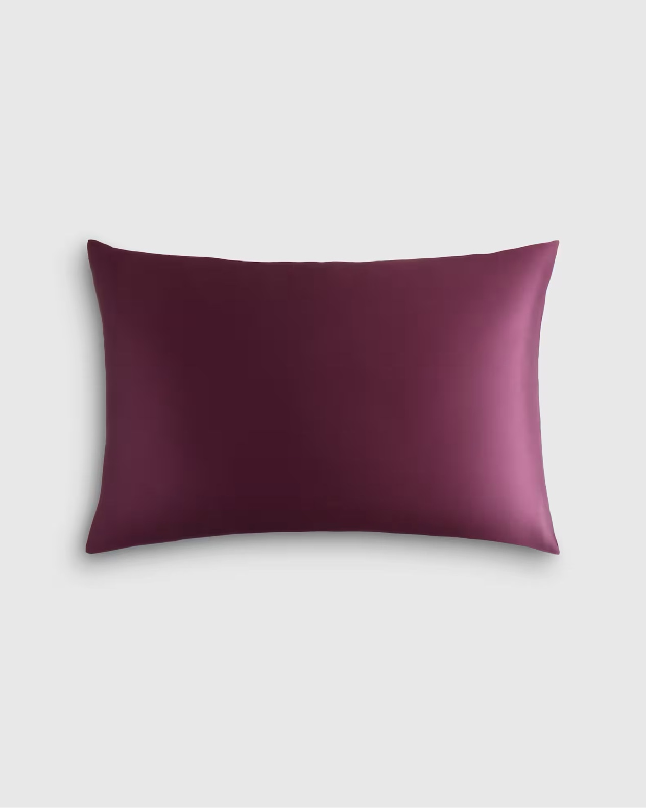 100% Mulberry Silk Pillowcase, King, Plum