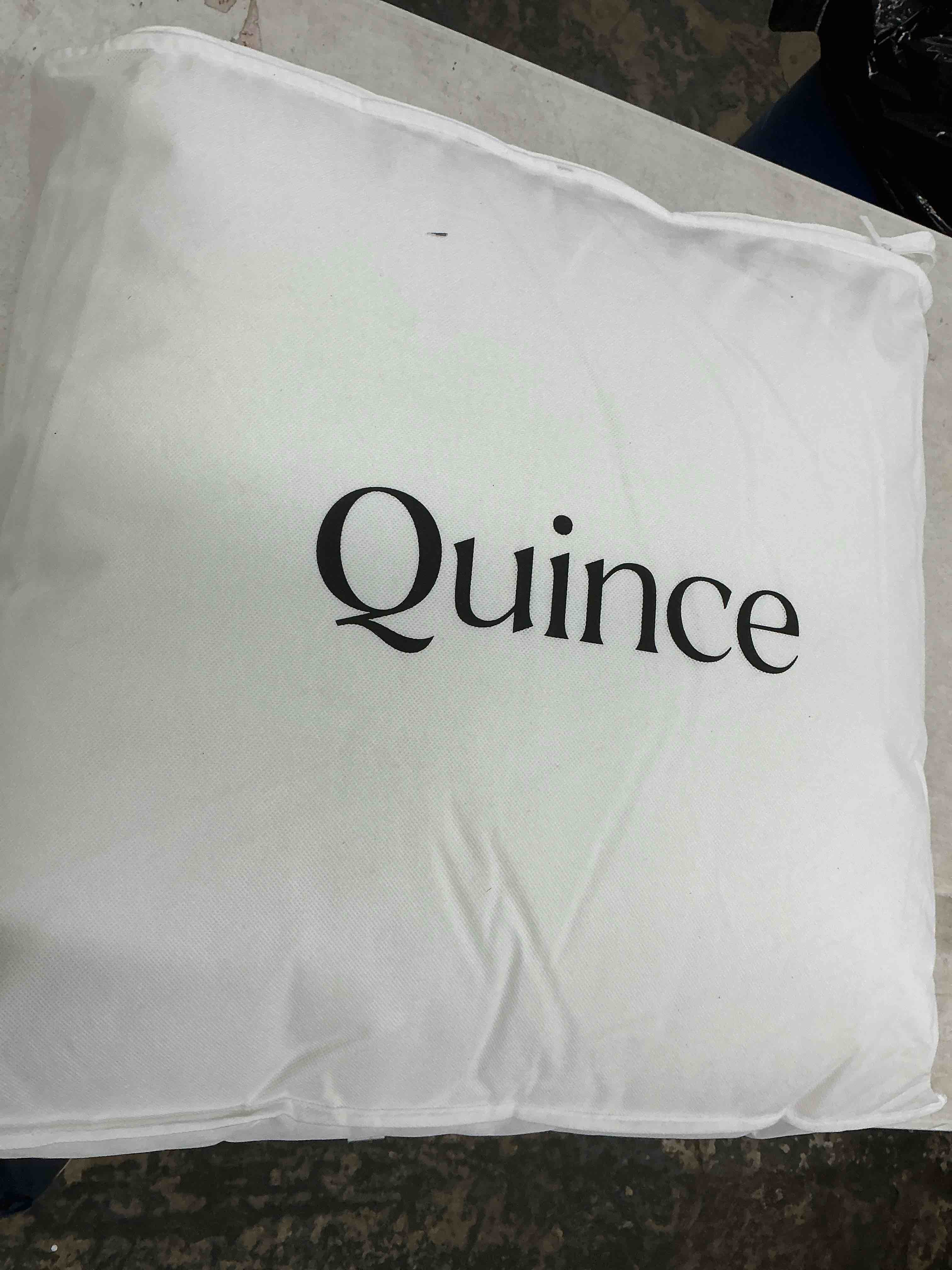Condition photo showing New/Like New for quince premium down alternative comforter, king/cal king, white