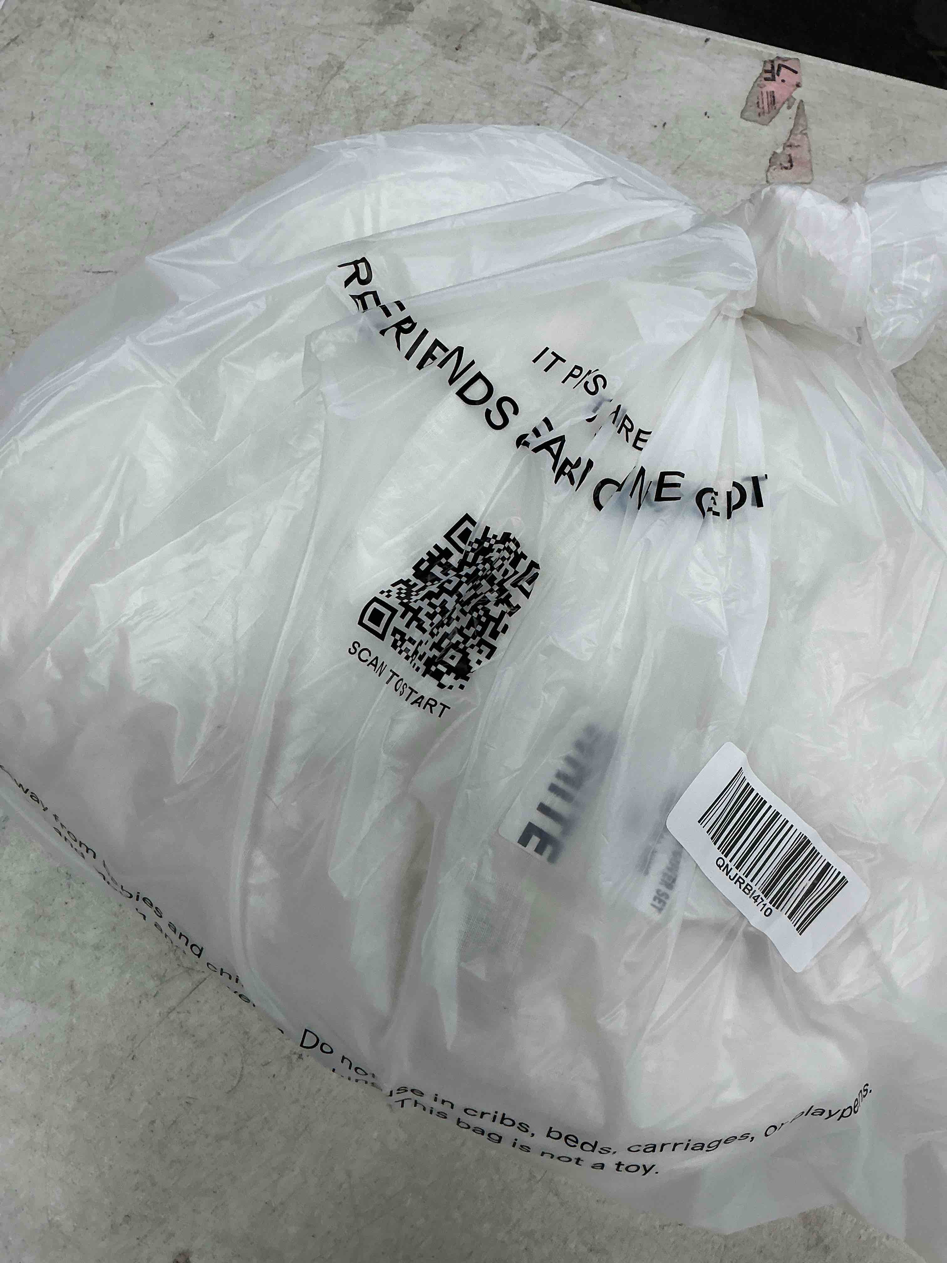 Condition photo showing Good Condition for quince european linen duvet cover set, king/cal king, white