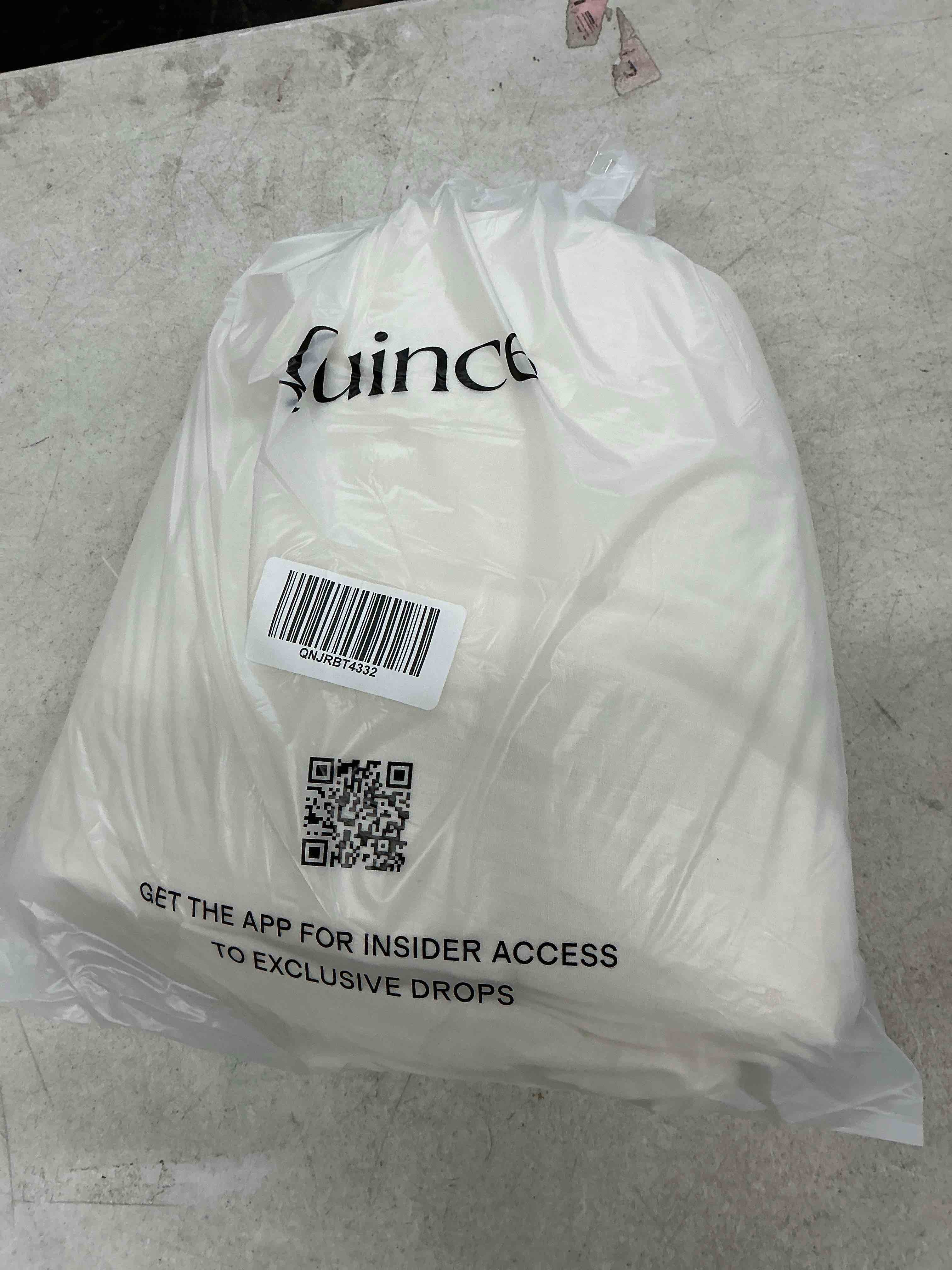 Condition photo showing Good Condition for quince european linen curtain - single panel, 96x96, ivory