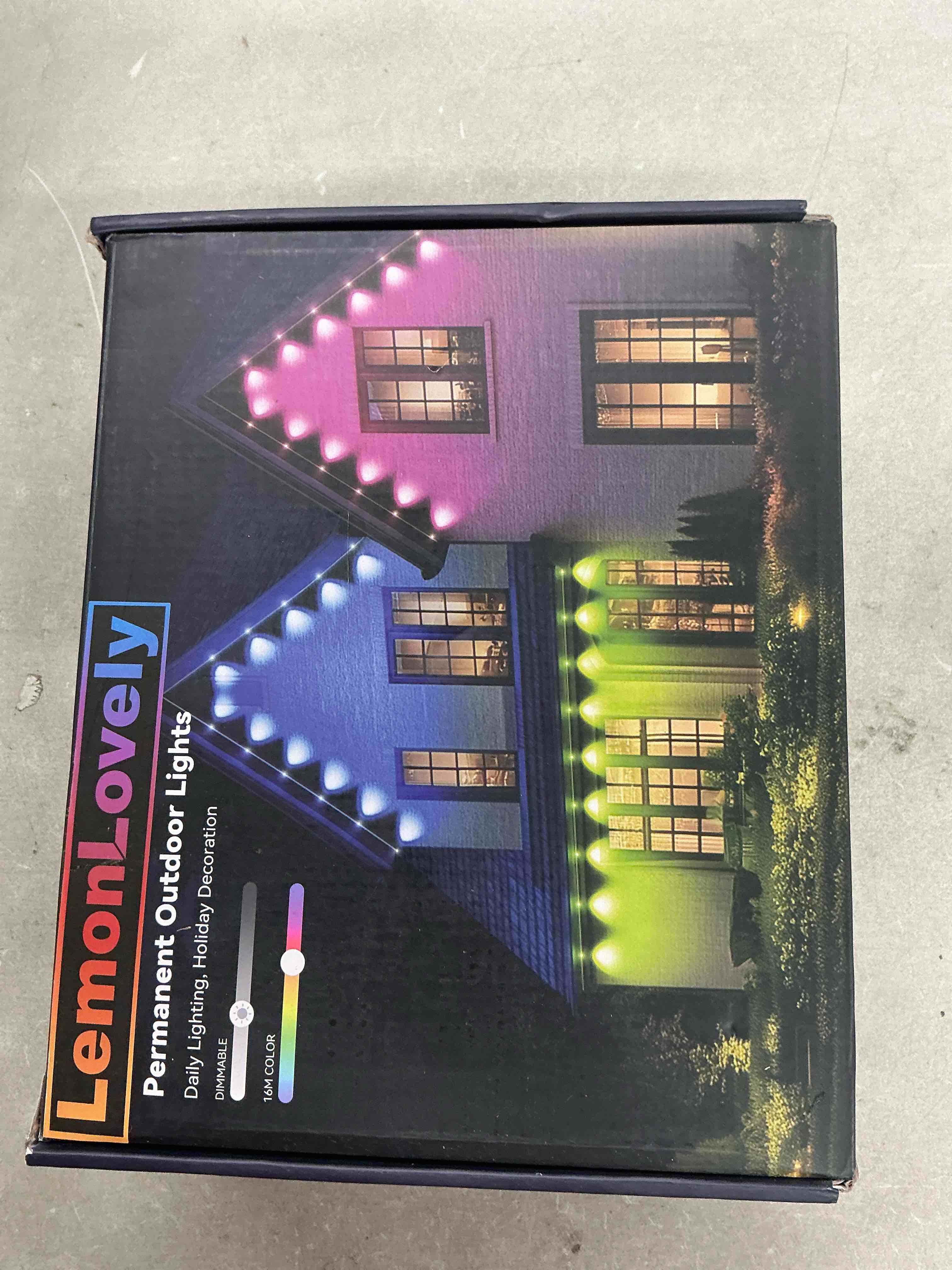 Condition photo showing Good Condition for 200ft permanent outdoor lights for house -eaves lights with 100 ic+rgbc led ip67 waterproof, smart outside led light with app/remote, eternity lighting for holiday/daily