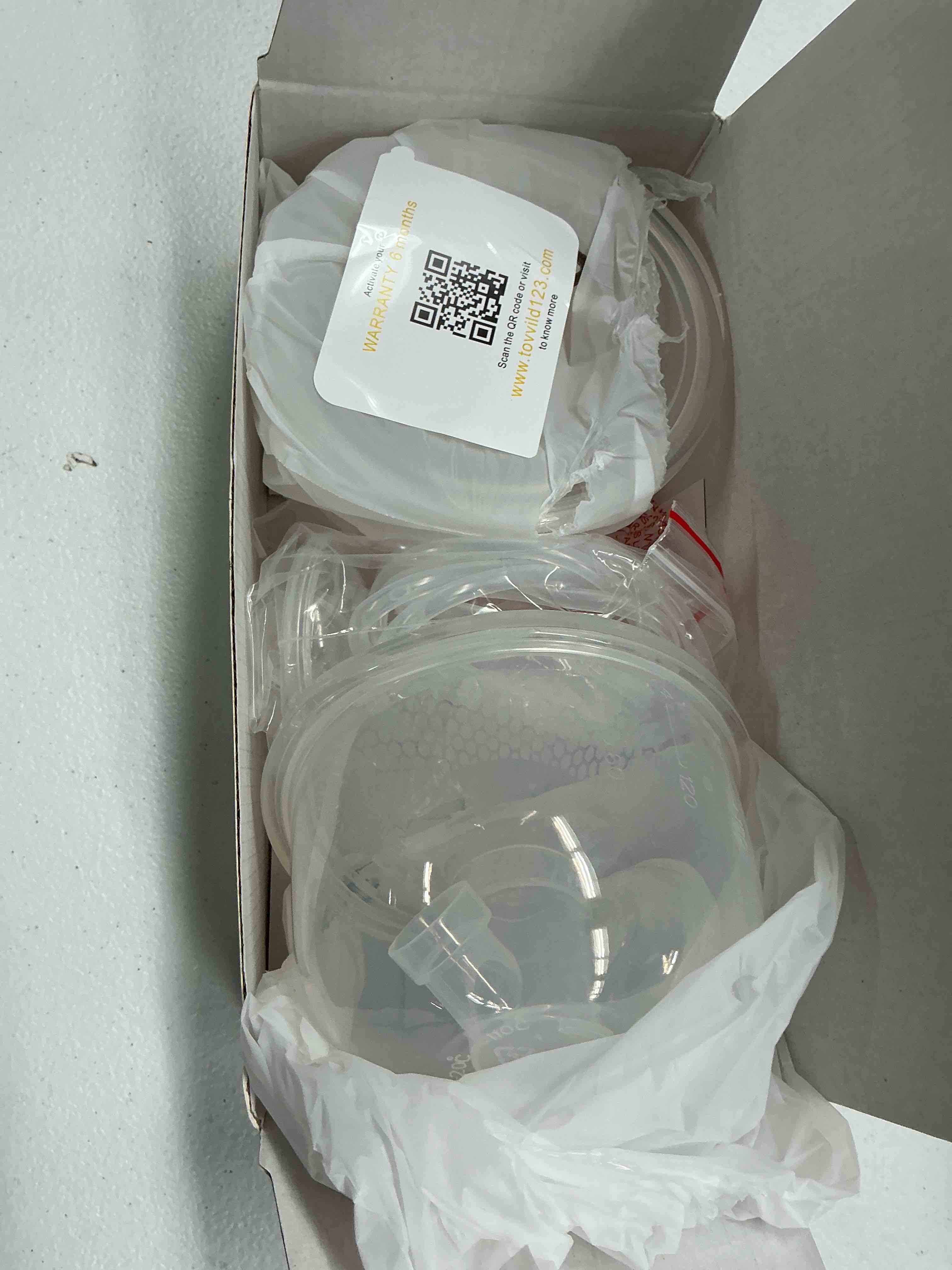 Condition photo showing Good Condition for breast pump accessories 8oz milk collection cup, compatible with spectra s1/s2/s9, not original spectra part, replacement 24mm flange milk collector cup tubing parts, 2 pack cup 24mm*2