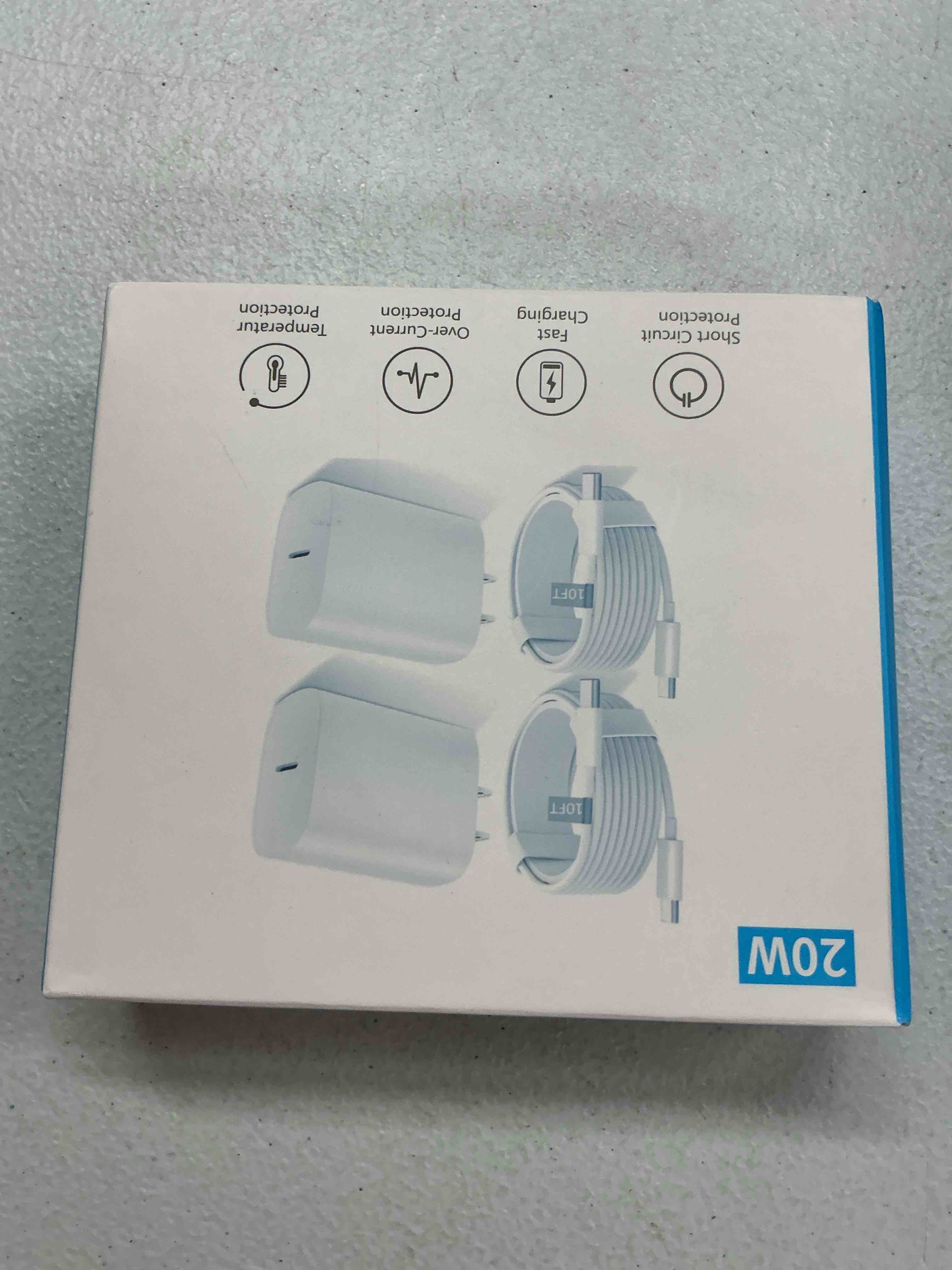 Condition photo showing Good Condition for iphone 15 pro charger fast charging, 20w usb c fast charger block with 10ft long usb c charging cable cord for iphone 15/15 pro/15 pro max/15 plus, ipad 12.9/11/10.9, air 5/4,samsung galaxy s24ultra