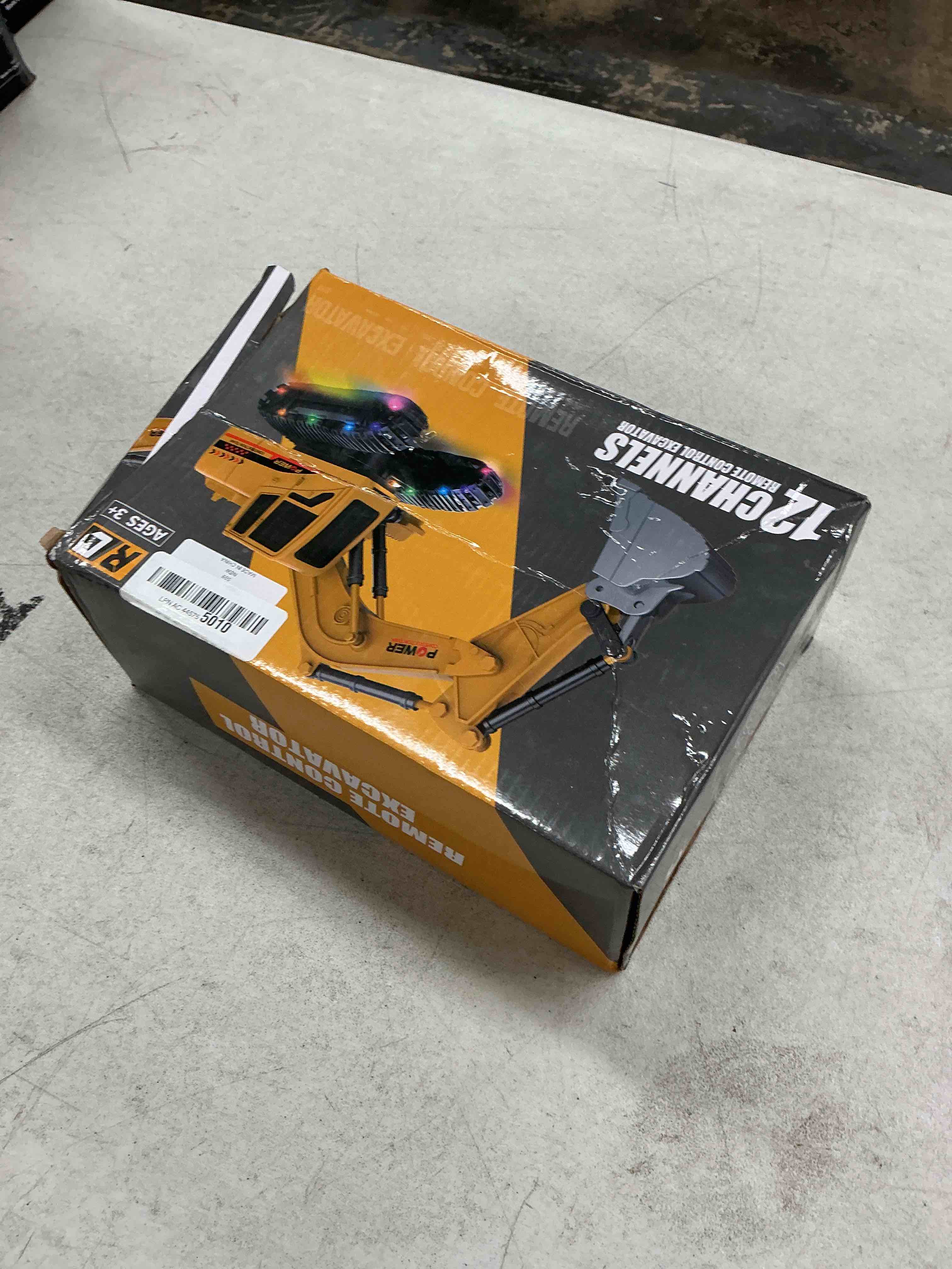 Condition photo showing Good Condition for remote control excavator toy 12-channel mini rc excavator | excavator with 2 batteries & metal bucket lights sounds rc digger construction vehicles toys for boys 3+ years old