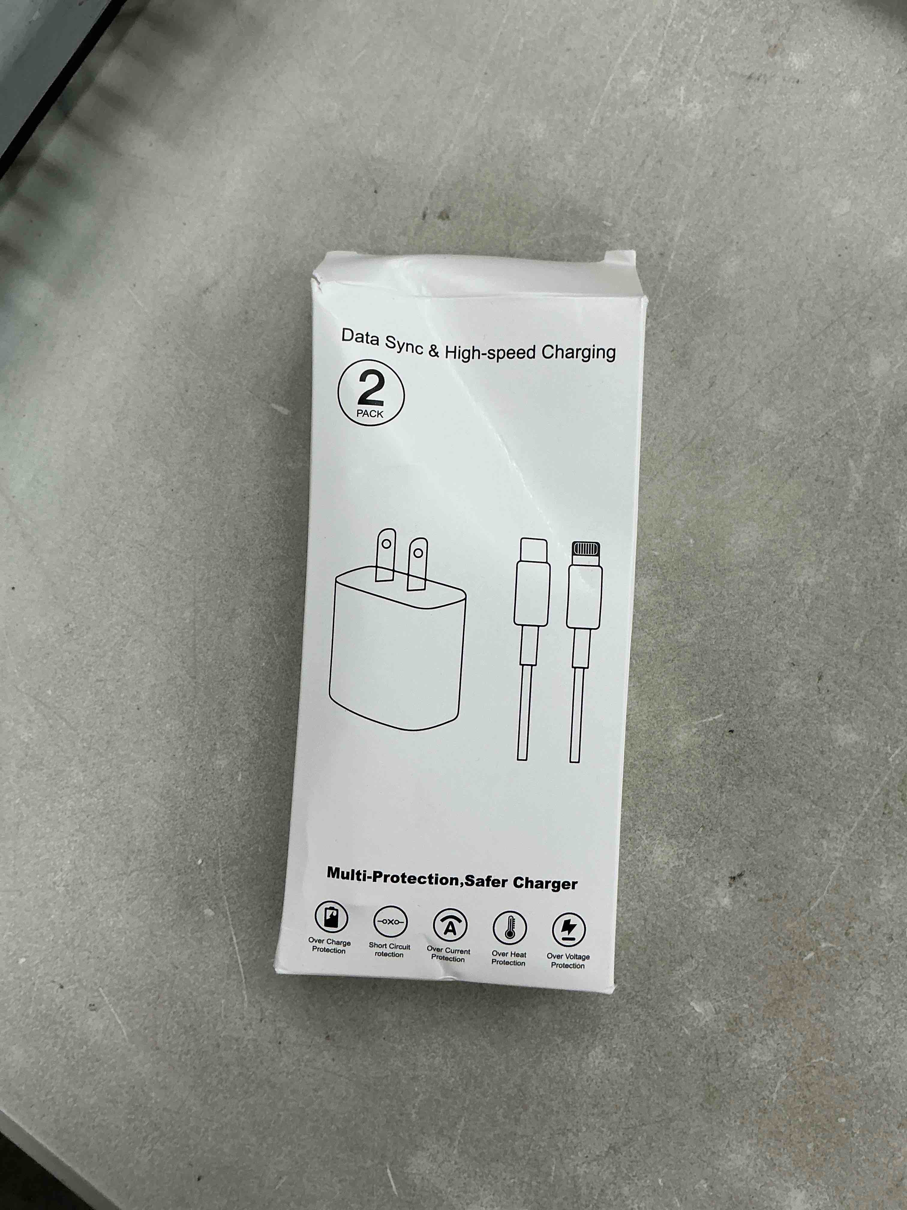 Condition photo showing Good Condition for fast iphone charger, quick 10foot usbc wall charger phone charge 2pack pd usb c fast charge block + long 10ft lightning fast charging cable for iphone 14/pro/pro max/plus/13/12/11/xs/xr/x/se2022/ipad 10ft white 2