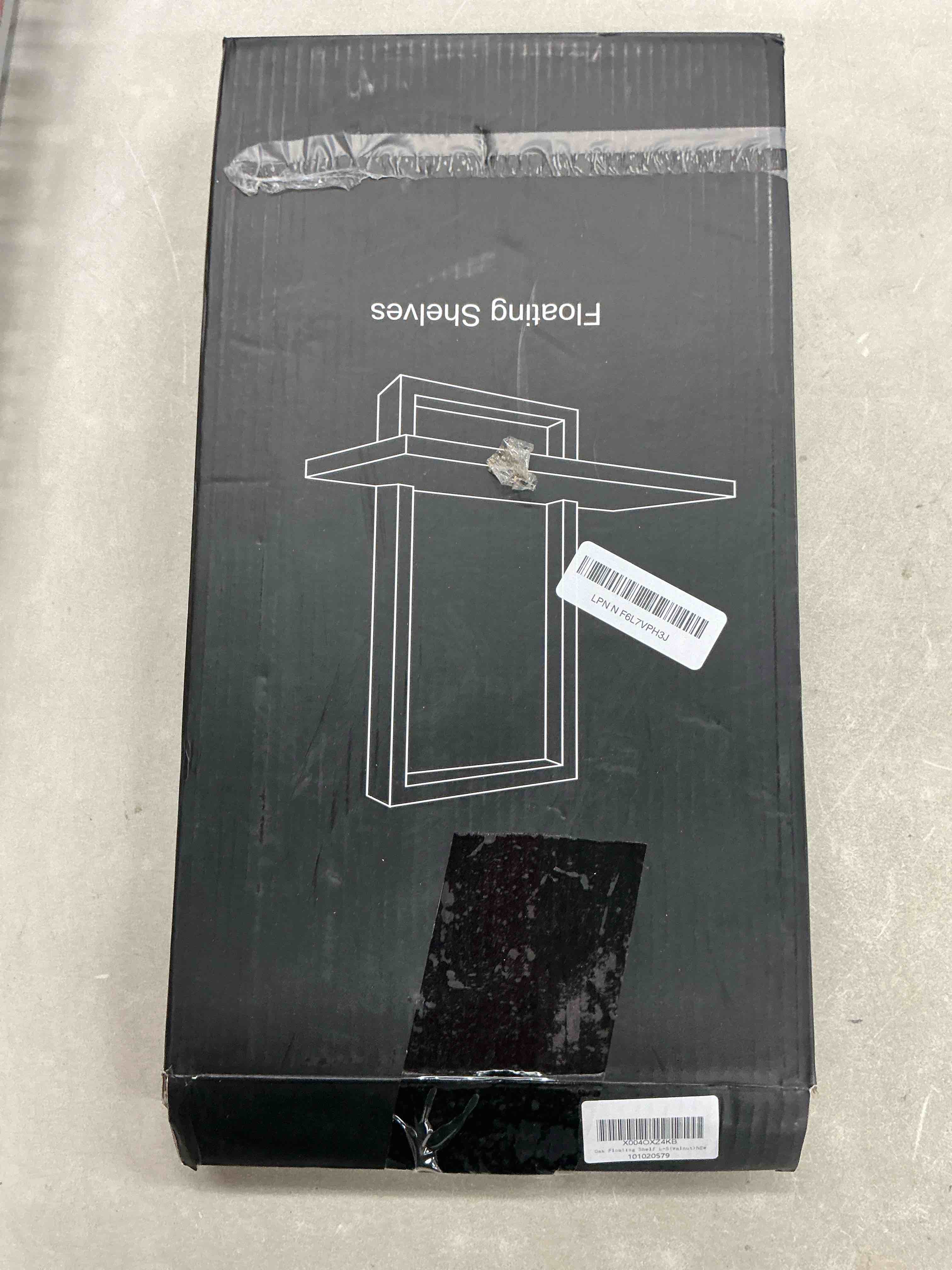 Condition photo showing Good Condition for phoenancee square floating shelves,wall plants holder,bathroom wall decor,framed decorative shelf black,modern chic set of 2 for living room bedroom home office,soild wood,l+s(walnut walnut set of 2