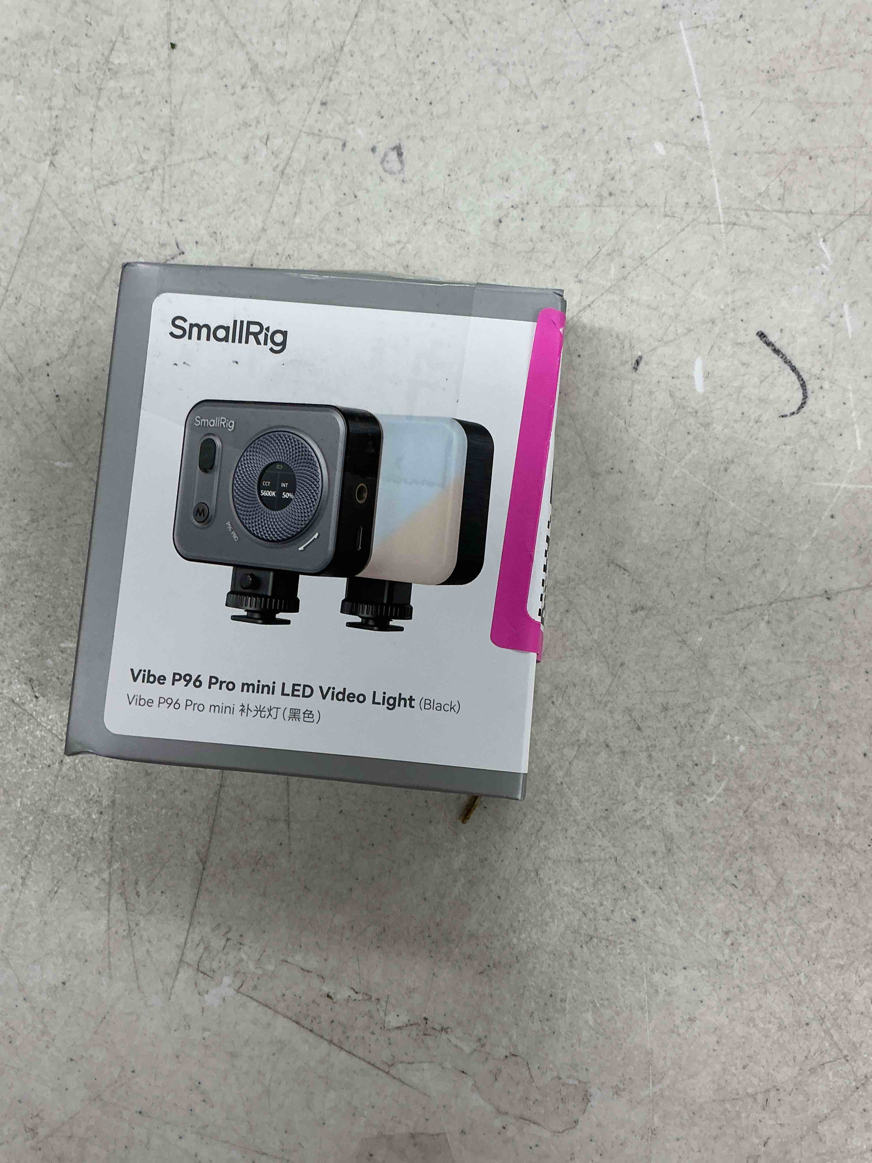 Condition photo showing Good Condition for smallrig vibe p96 pro led video light, portable camera light for photography, cold shoe light, cri95+, 2500-6500k, 5 effects, fill light accessories for content creator, streaming black