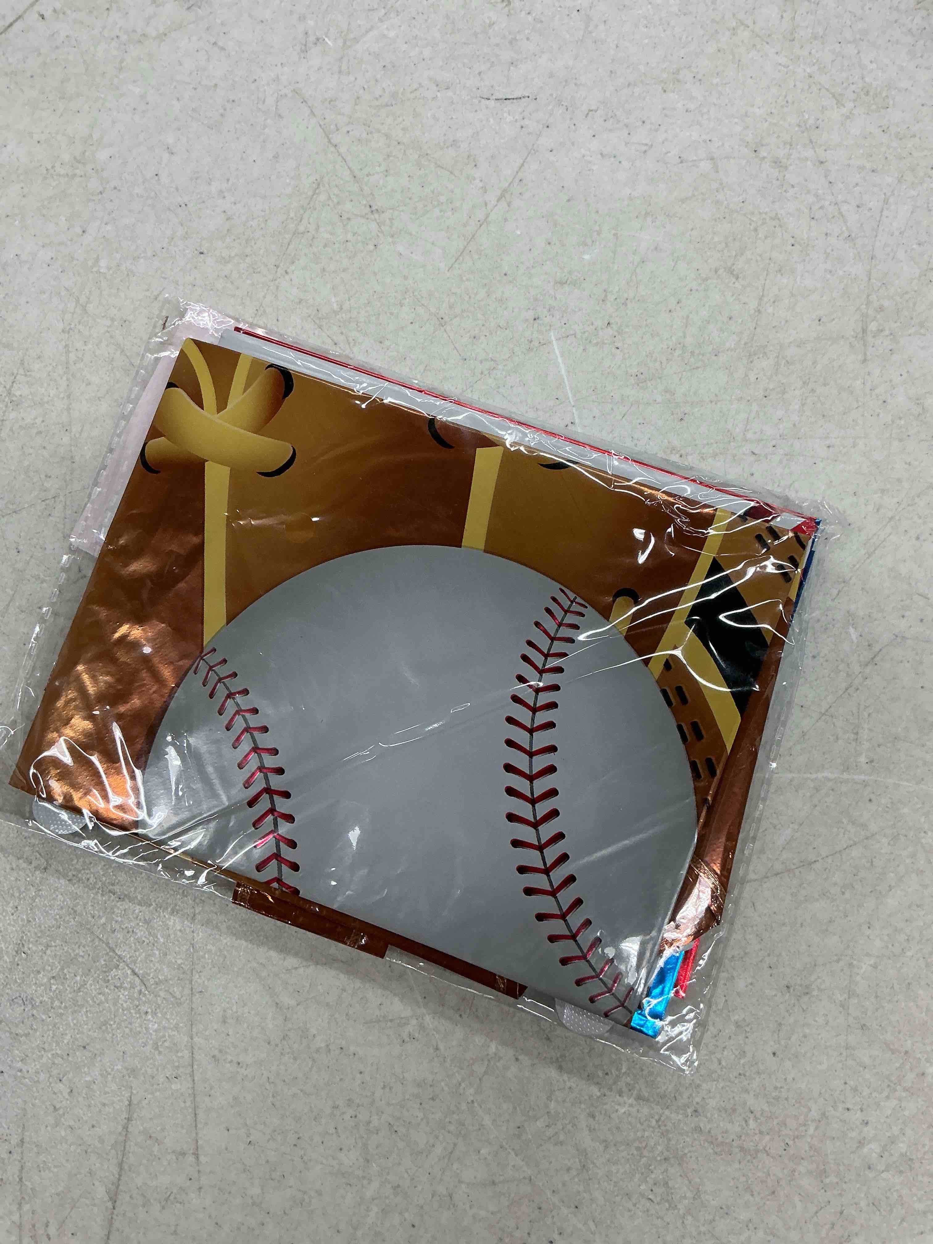 Condition photo showing Good Condition for baseball balloons foil baseball birthday decorations balloons glove red blue star confetti balloon for rookie year 1st birthday decorations sports ballons arch kits party balloon sets 9pcs baseball 1