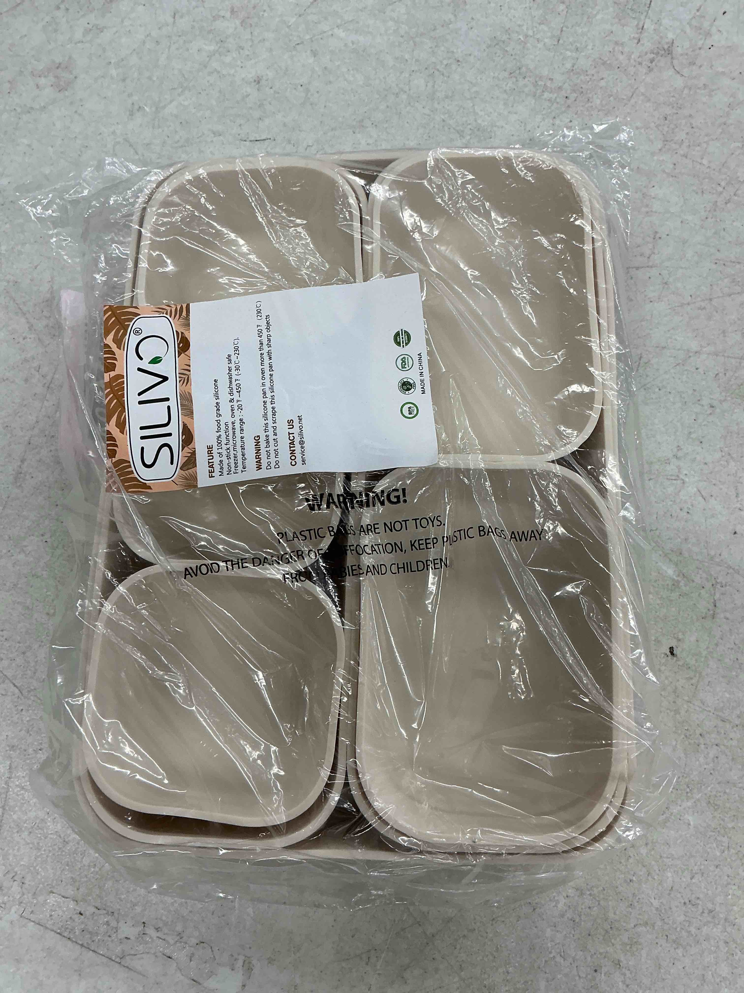 Condition photo showing Good Condition for silivo 8 pcs unbreakable silicone drawer organizers, modern minimalist beige drawer dividers, noise-free & non-slip trays for home office, kitchen, bathroom and neutral nursery decor