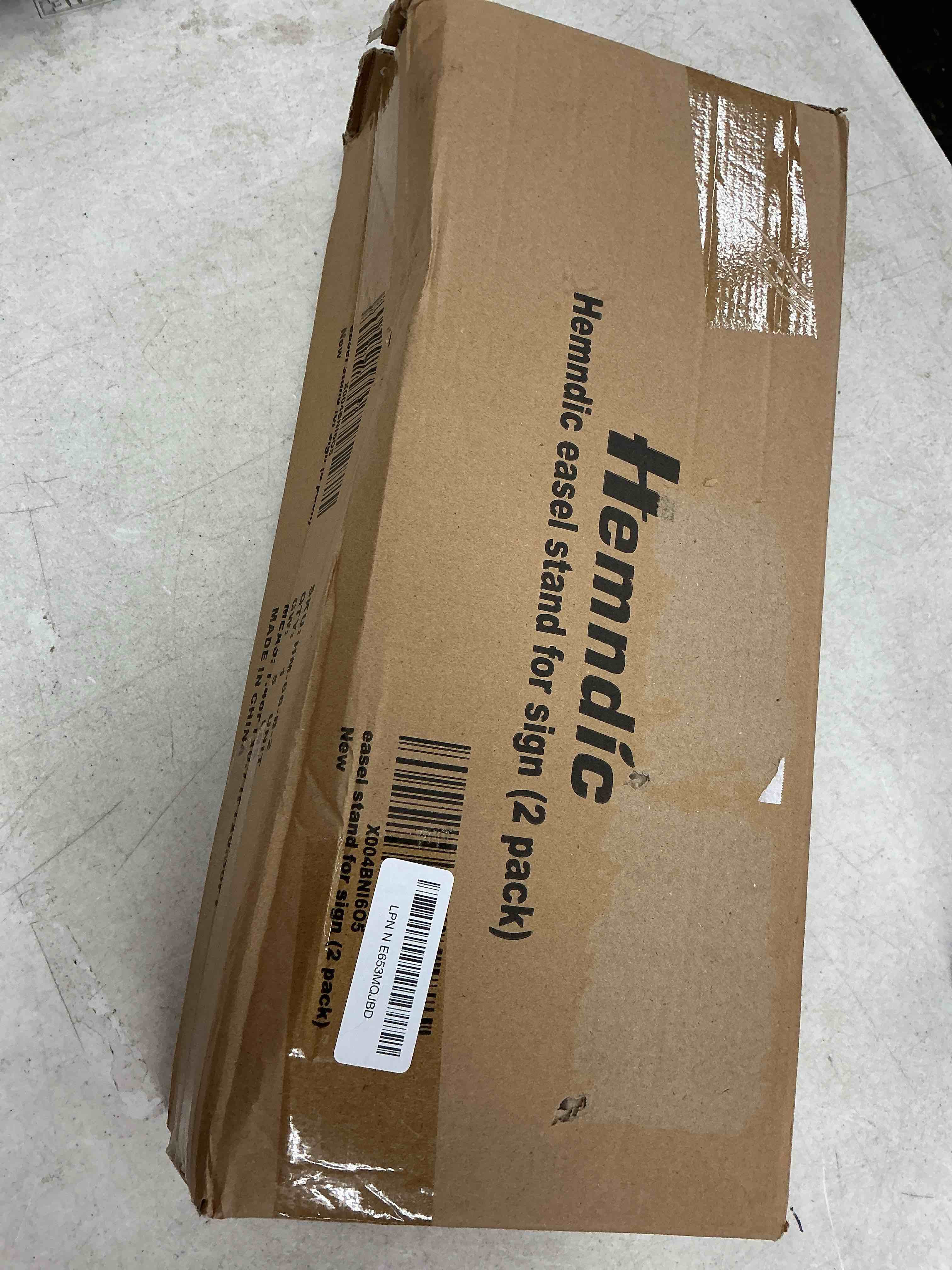 Condition photo showing Good Condition for easel stand for sign, hemndic 66" easels stand for painting heavy duty, portable travel easel for display (2 pack)