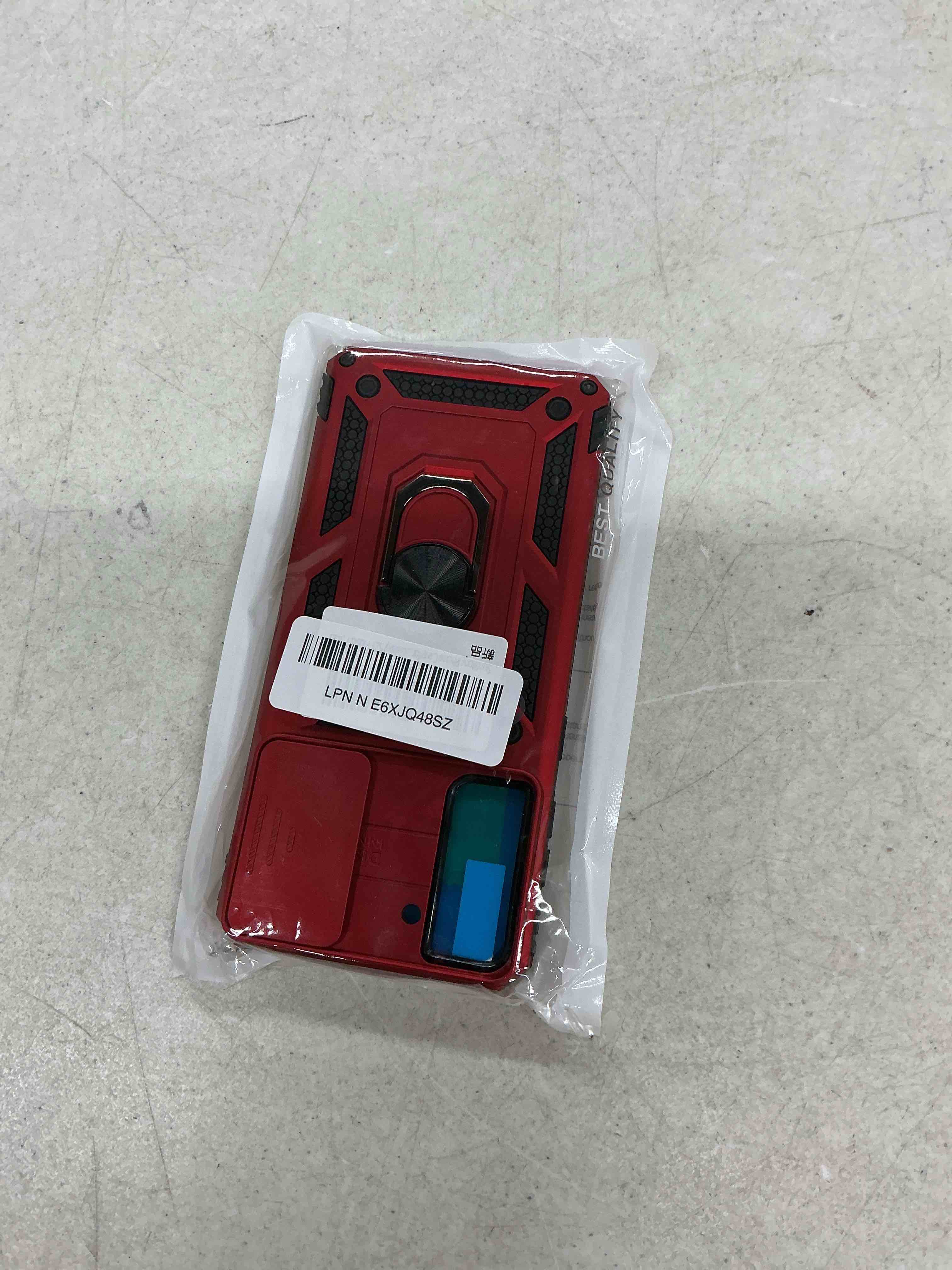 Condition photo showing Good Condition for sunstory phone case for samsung galaxy s21 plus 5g case with hd screen protector & slide camera cover & rotated ring kickstand, [military-grade] [2 in 1] phone case for galaxy s21 plus 6.7",red galaxy s21 plus 6.7" red