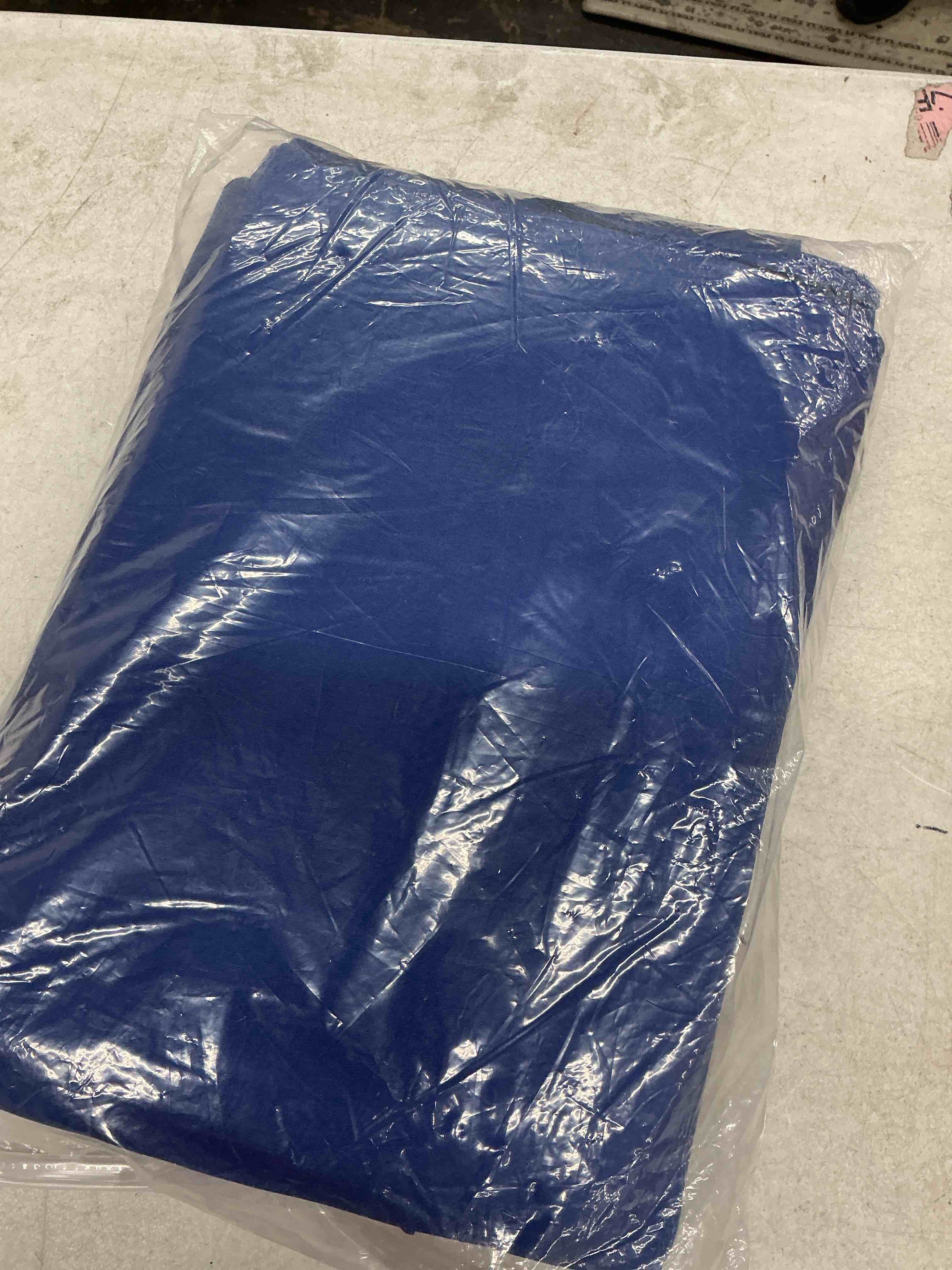 Condition photo showing Good Condition for fokitut 2 pack waterproof round tablecloth, 120 inch, stain resistant and wrinkle polyester table cloth, fabric table cover for kitchen dining, wedding, party, holiday dinner-royal blue royal blue round-120''-2pack