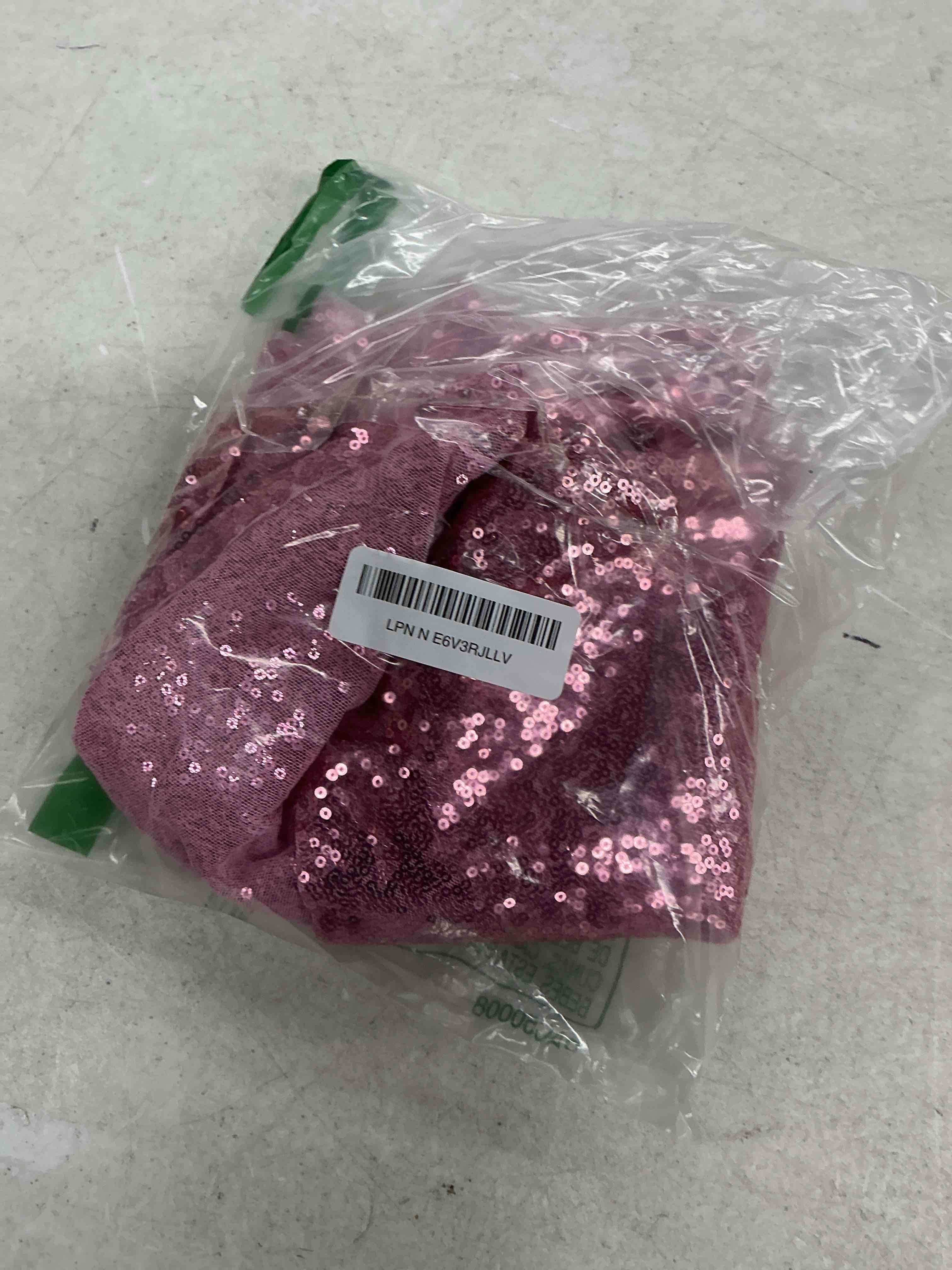 Condition photo showing Good Condition for jyflzq rose pink sequin tablecloth 50" small round sparkly drape table cloths table cover overlay for wedding birthday party baby bridal shower rose pink 50" (round)