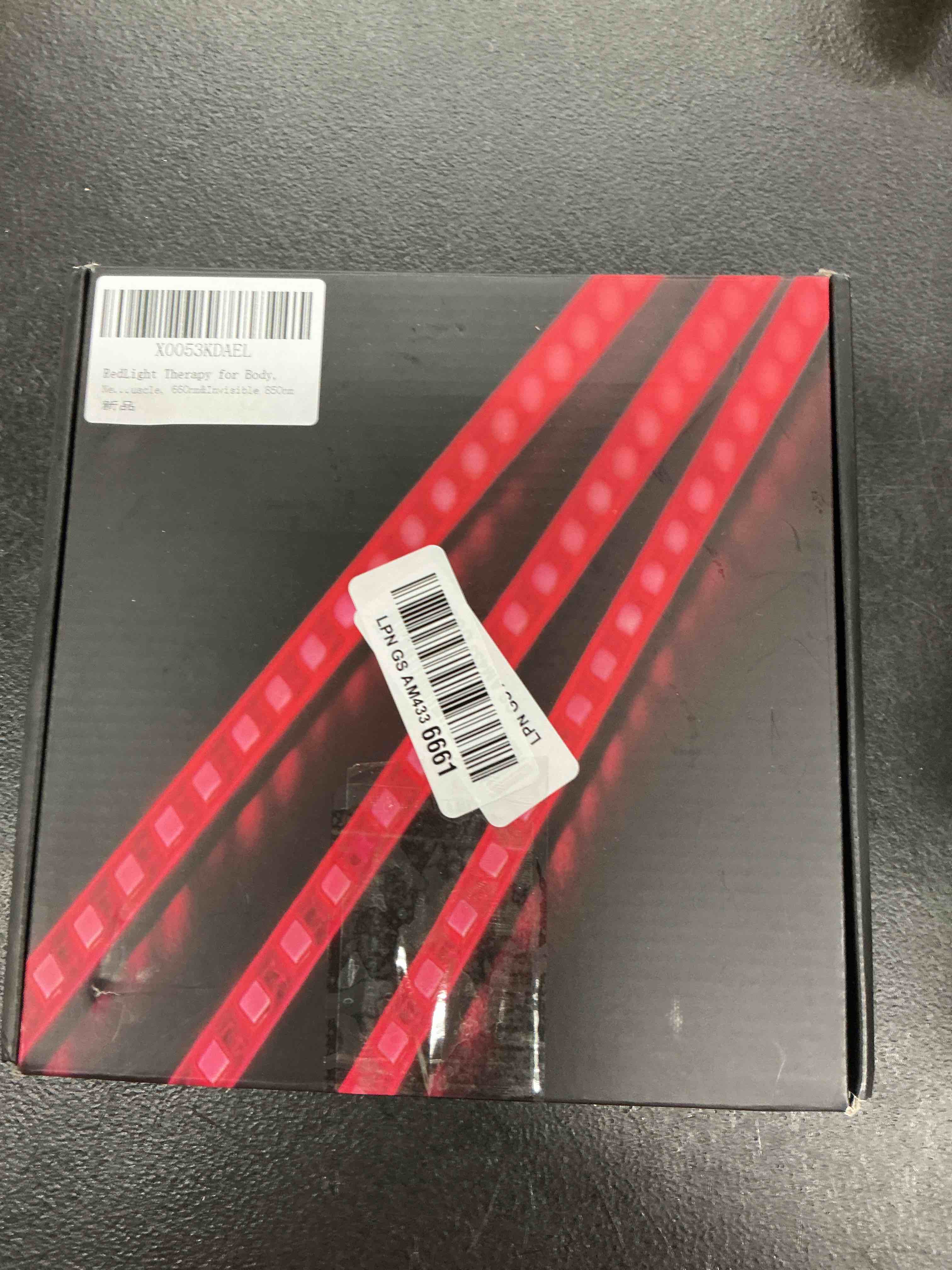 Condition photo showing New/Like New for red light therapy for body, near infrared light therapy wrap, wearable flexible soft light pad for back waist belly knee joint muscle, 660nm & invisible 850nm 14.6"*7.5"