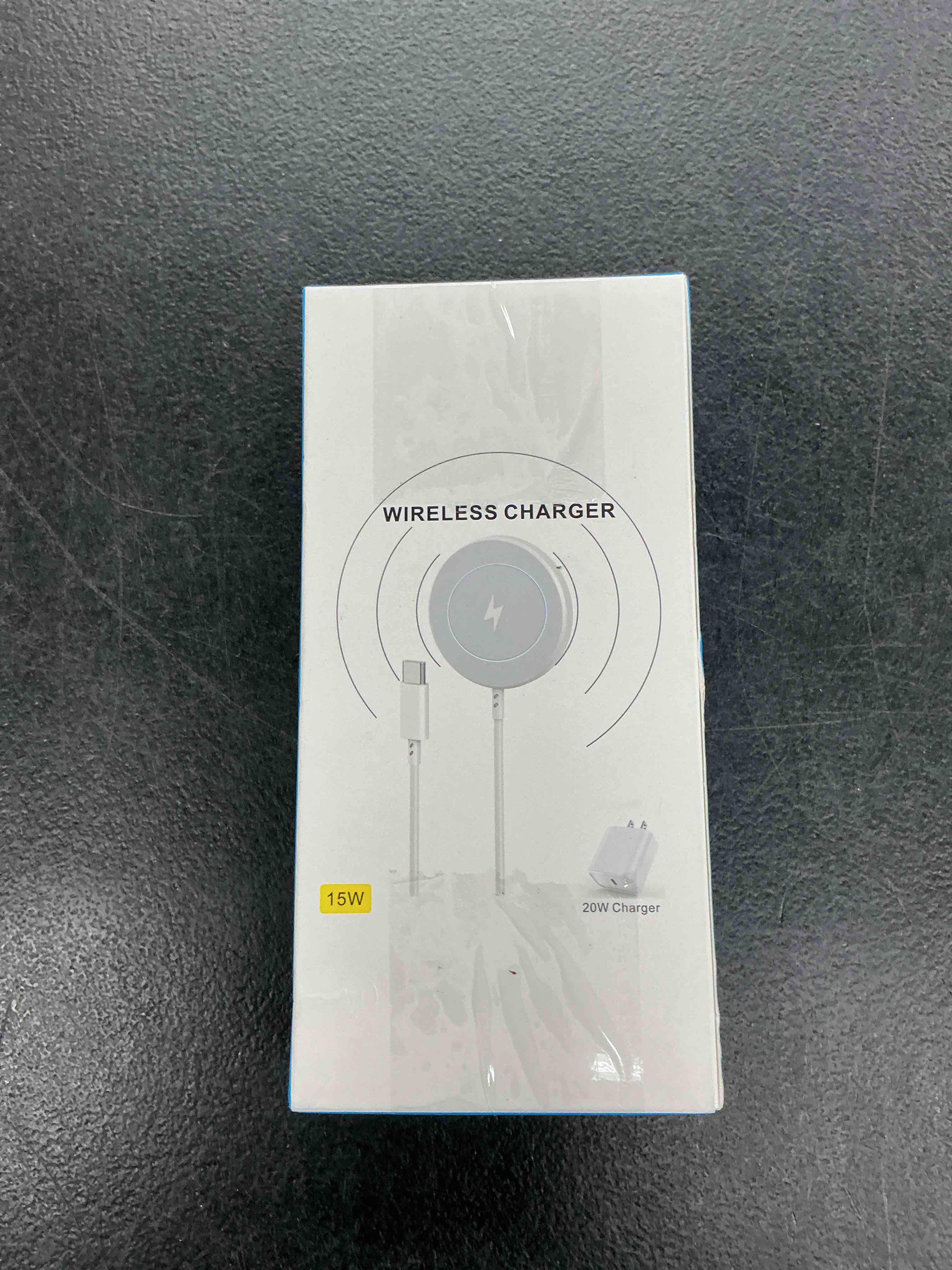 Condition photo showing Good Condition for [apple mfi certified]magnetic wireless charger apple mag safe charger,15w 6ft fast wireless charging pad for appleiphone 16 pro max/16 pro/16 plus/15 pro max/14/13/12/airpods3/2/pro/pro2,charging pad