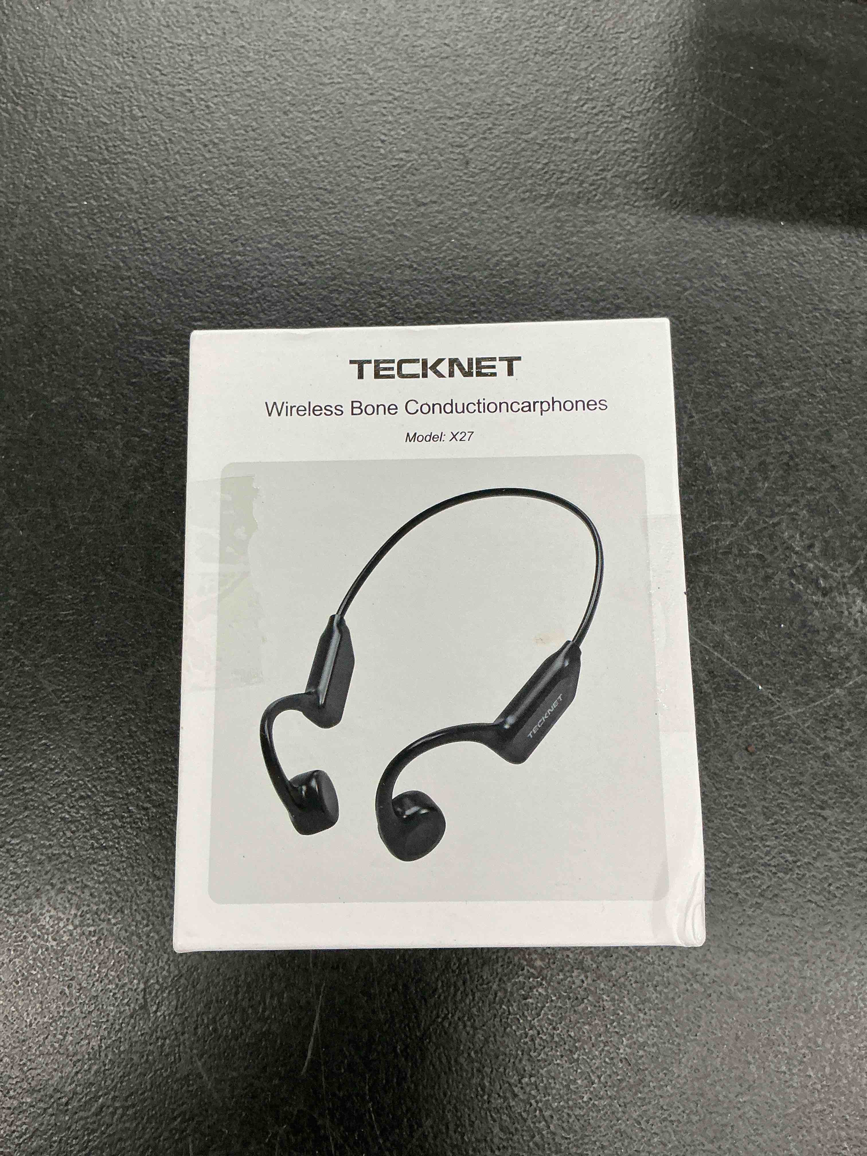 Condition photo showing Good Condition for tecknet bone conduction headphones, bluetooth v6.0 open ear headphones, wireless headphones 10h playtime & ipx5 waterproof, comfortable fit built-in mic, sport headphone for running & workout -black