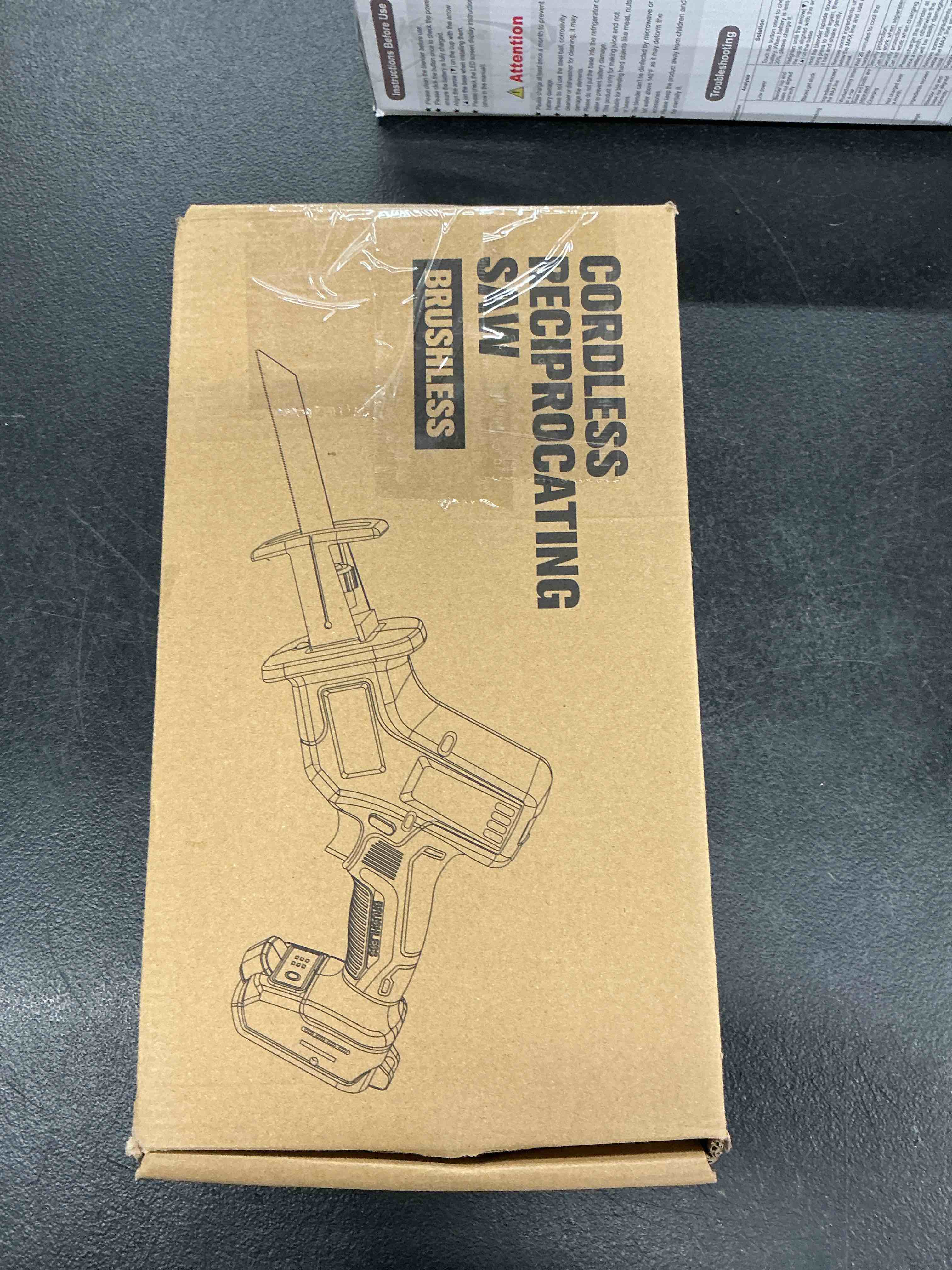 Condition photo showing Good Condition for cerycose cordless brushless reciprocating saw, compatible with milwaukee 18v batteries, tool-free blade change, includes 4 saw blades for wood, metal & pvc cutting (tool only) one-handed for milwaukee battery