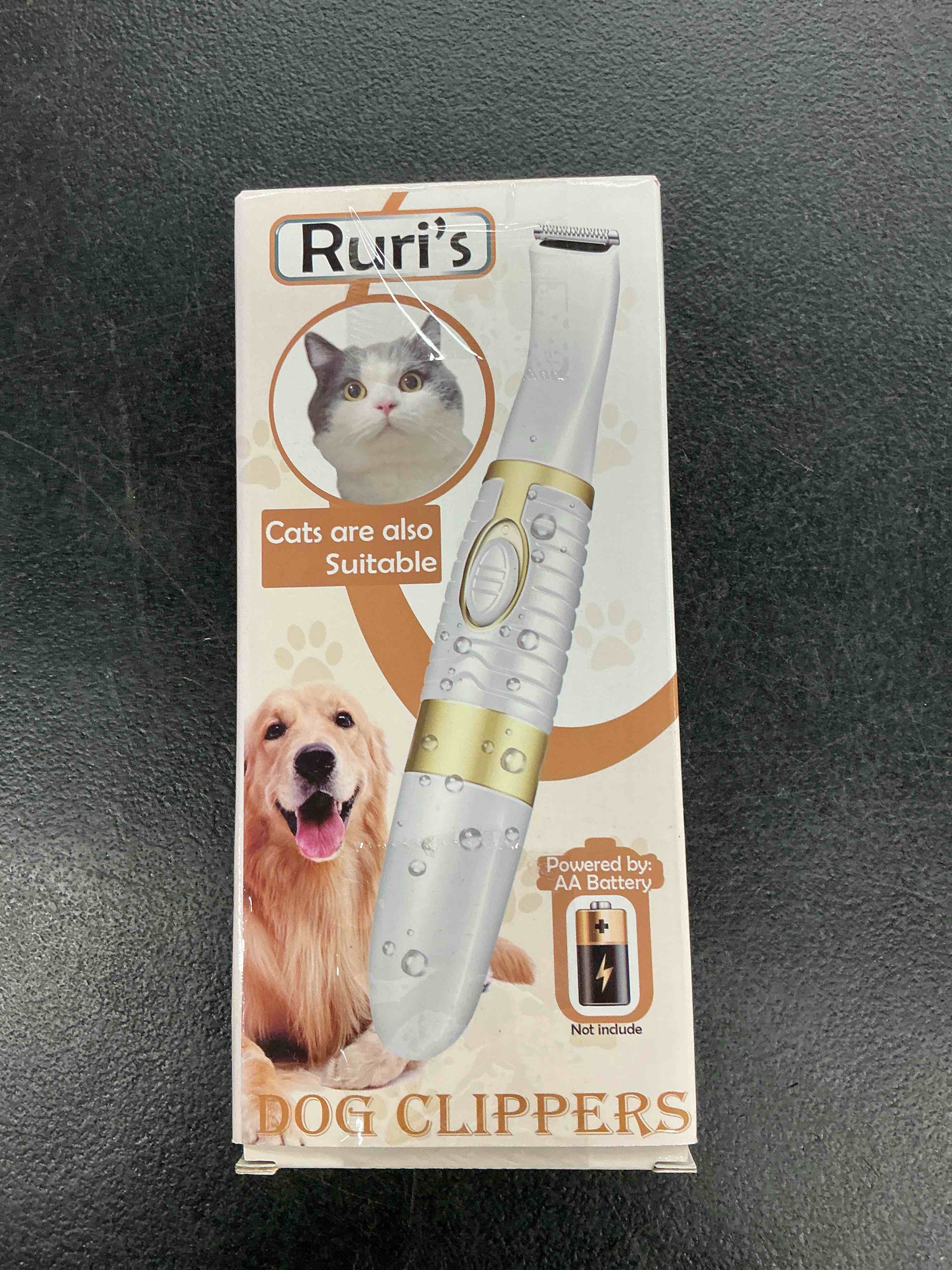 Condition photo showing Good Condition for dog clippers, cordless cat and small dogs clipper, low noise electric pet trimmer, dog grooming clippers for trimming the hair around paws, eyes, ears, face, rump … black