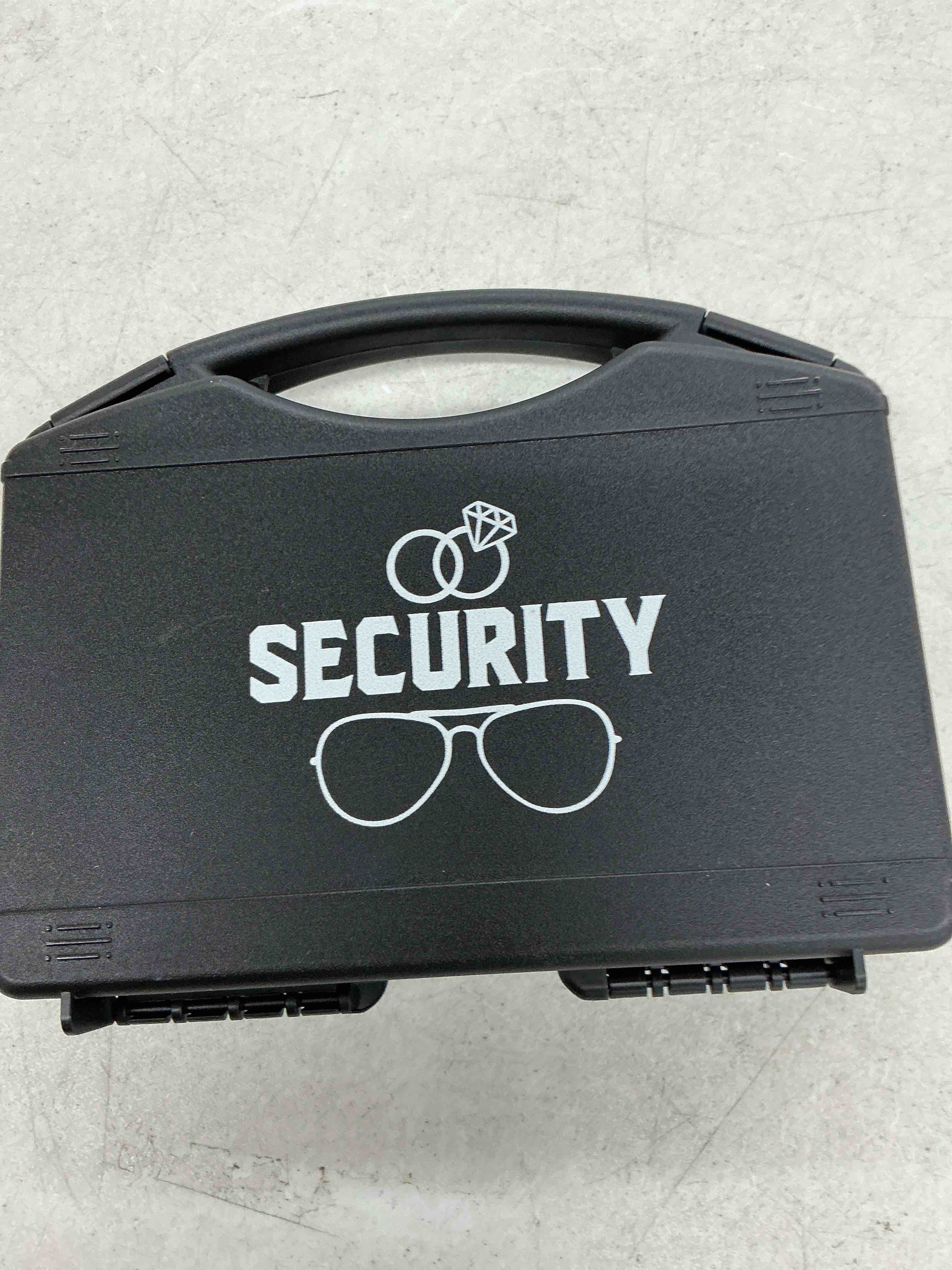 Condition photo showing Good Condition for gejoy wedding ring security box bearer suitcase with earpiece earplugs headset and sunglass metal ring badge id card holder 12 fashion