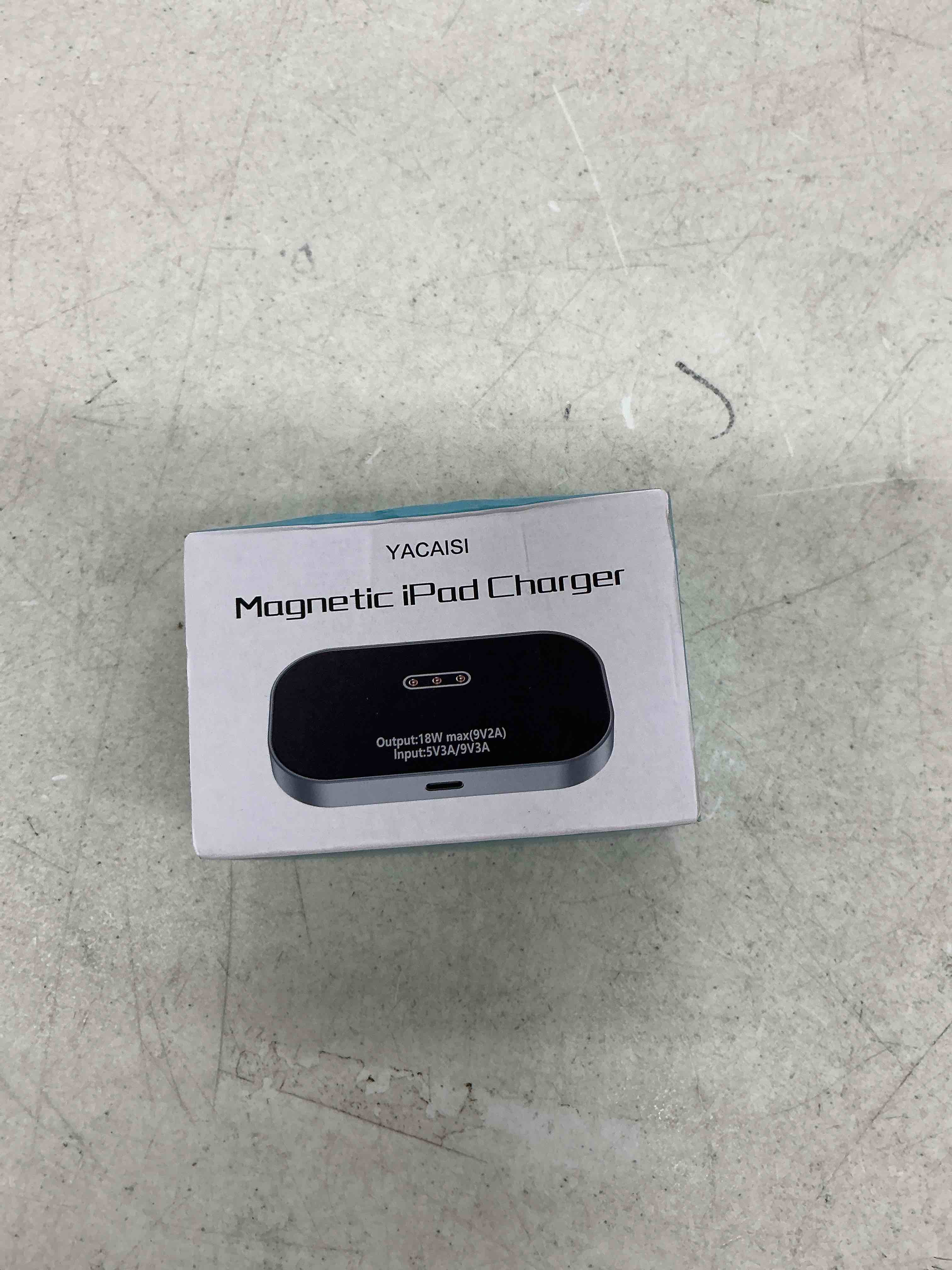 Condition photo showing Good Condition for magnetic wireless charger for ipad pro 12.9inch(3rd/4th/5th/6th) & ipad air 13 (m2/m3) only, 18w fast charging smart connector charger, aluminum alloy wireless charging pad with usb-c cord cable 12.9inch gen3-6