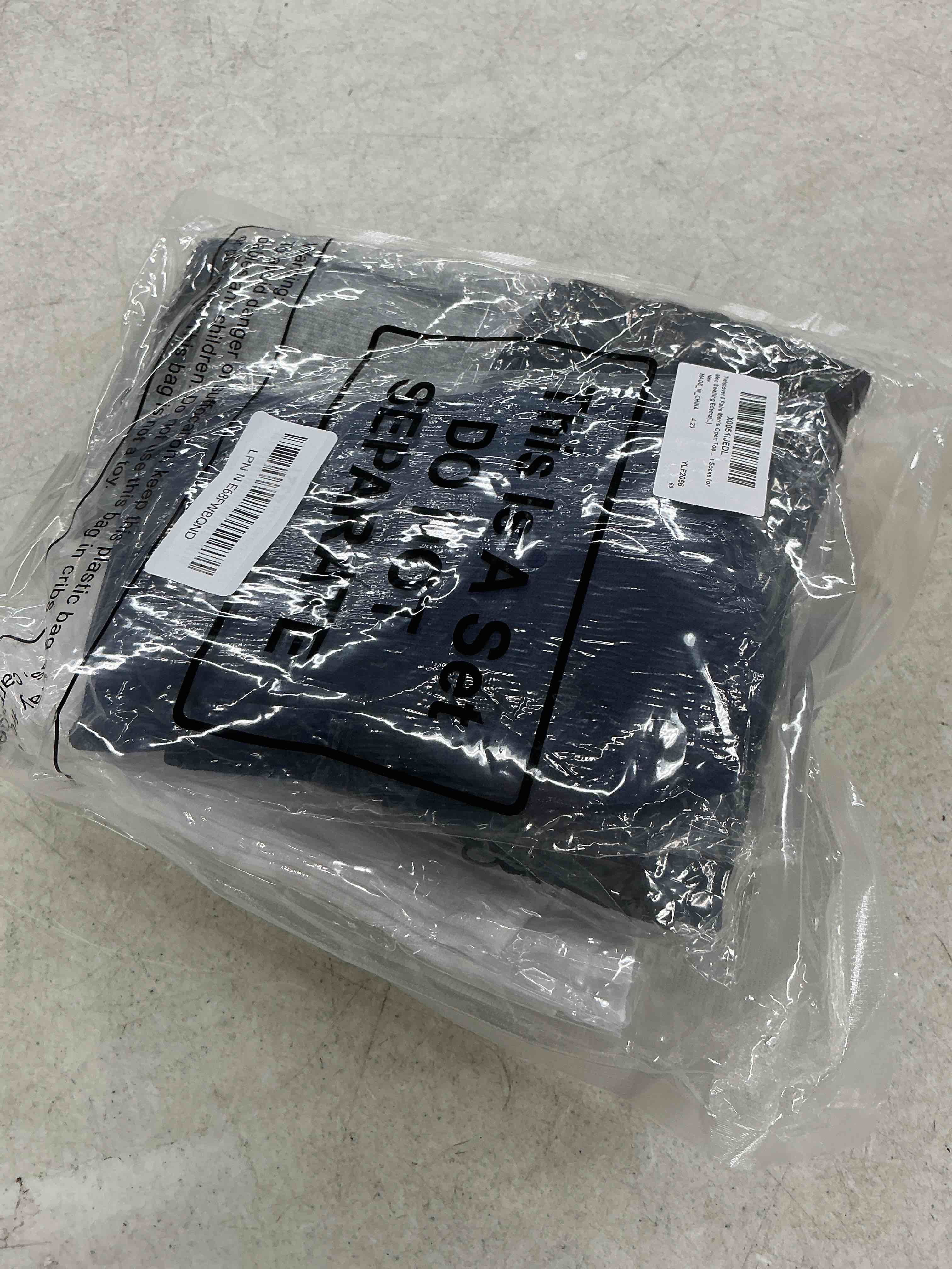 Condition photo showing Good Condition for twistover 5 pairs men's zipper compression socks 20-30 mmhg, open toe knee high compression stockings for swelling, travel, long standing, easy on support socks