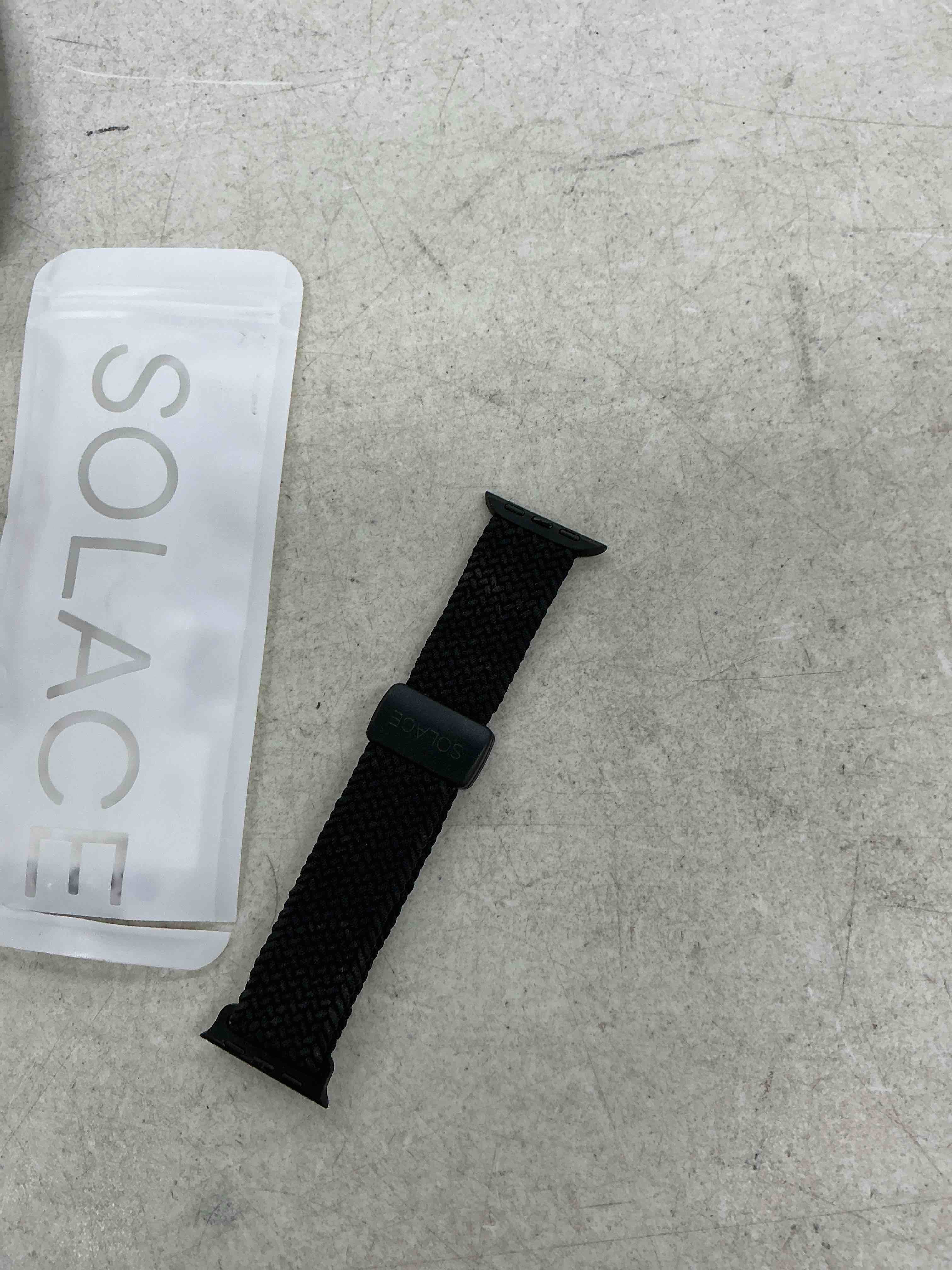 Condition photo showing Good Condition for solace bands imperium adapt wide adjustable nylon braided watch band - compatible with all apple watches - solace apple watch bands for women & men - smart watches band series 11-1, ultra, se black 38/40/41/42mm regular