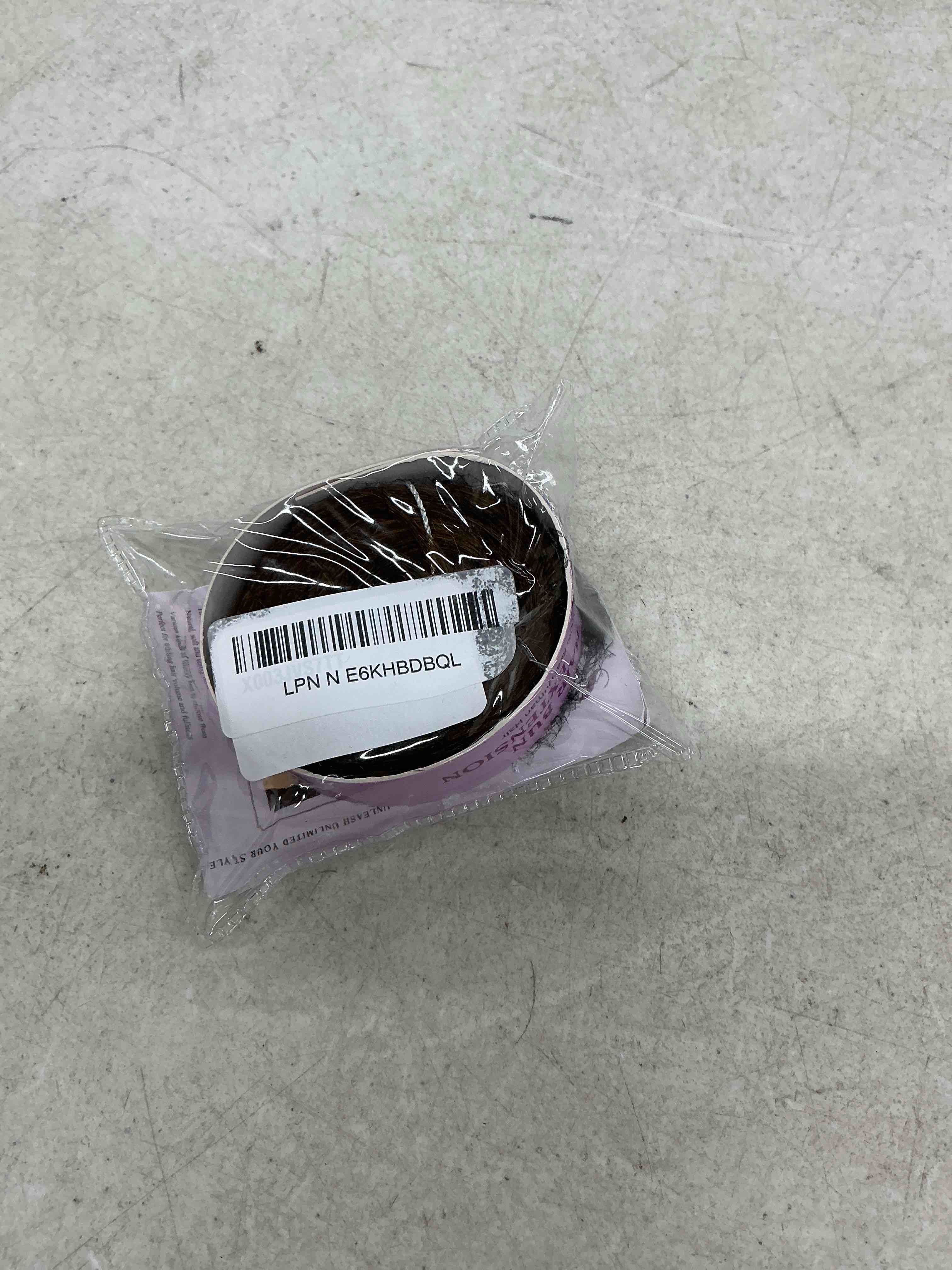 Condition photo showing Good Condition for ruwiss human hair bun hair piece long thin straight tousled updo bun hair pieces for women scrunchie ponytail extension 20g (chocolate blond mixed golden blonde) 20g chocolate blond mixed golden blonde (20g)