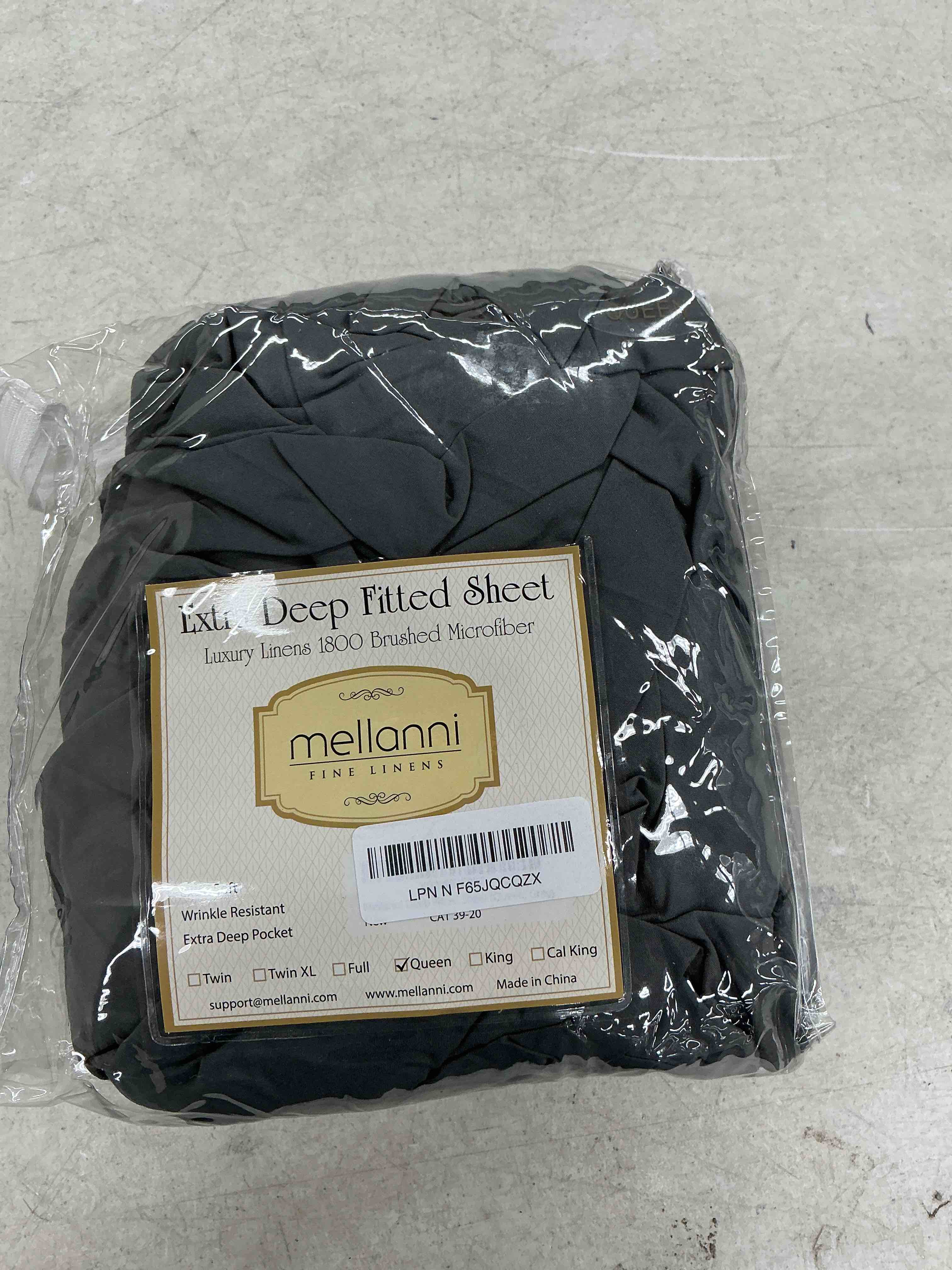 Condition photo showing Good Condition for mellanni extra deep pocket queen fitted sheet - iconic collection | bedding sheets with up to 21 inch deep pocket - soft & cooling - fade & stain resistant - 1 pc (queen, gray) 1394 gray queen
