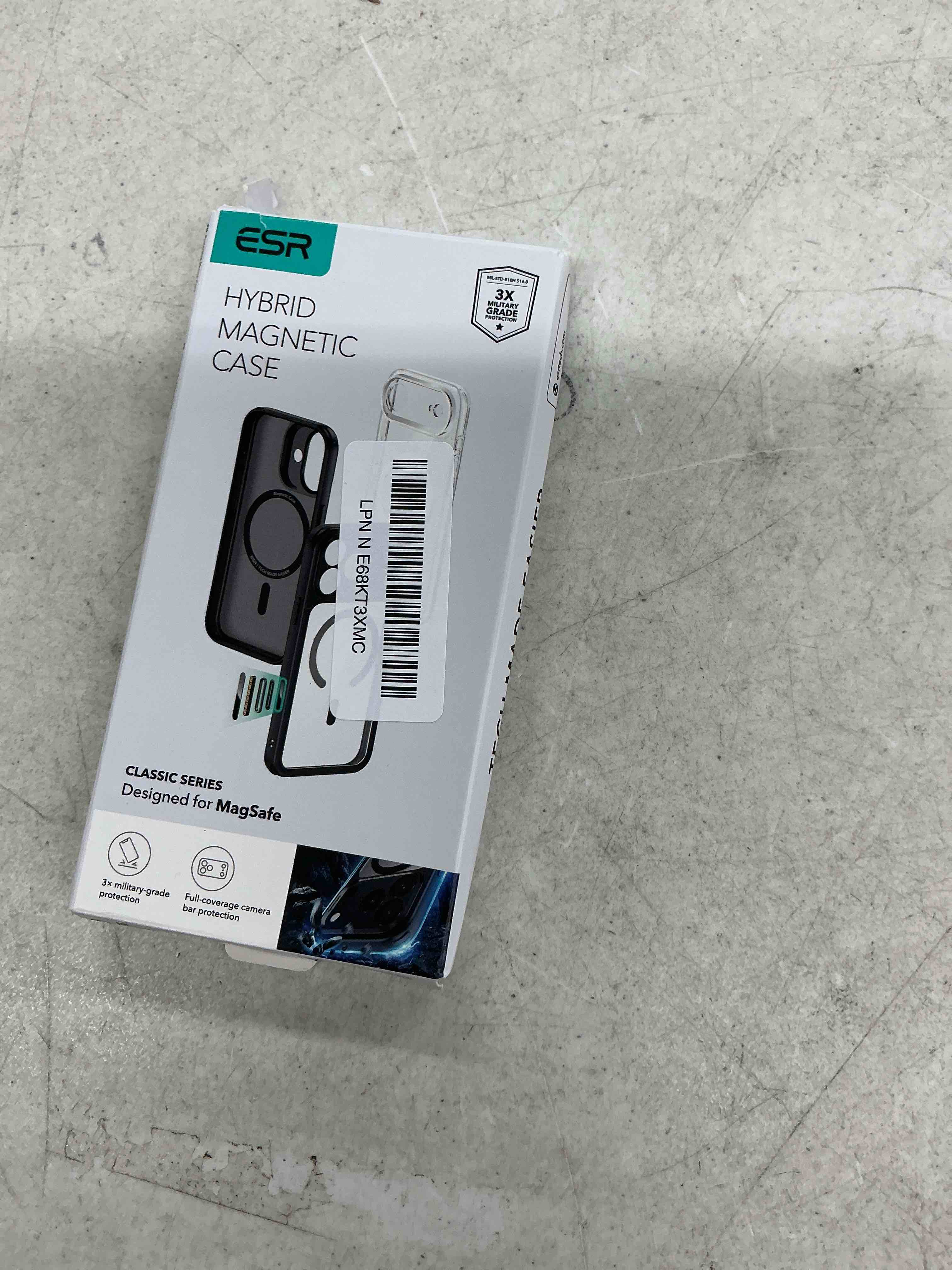 Condition photo showing New/Like New for esr for iphone 17 case, camera control cover, compatible with magsafe, shockproof military-grade protection, magnetic phone case for iphone 17, classic hybrid case, clear clear iphone 17 6.3 inch