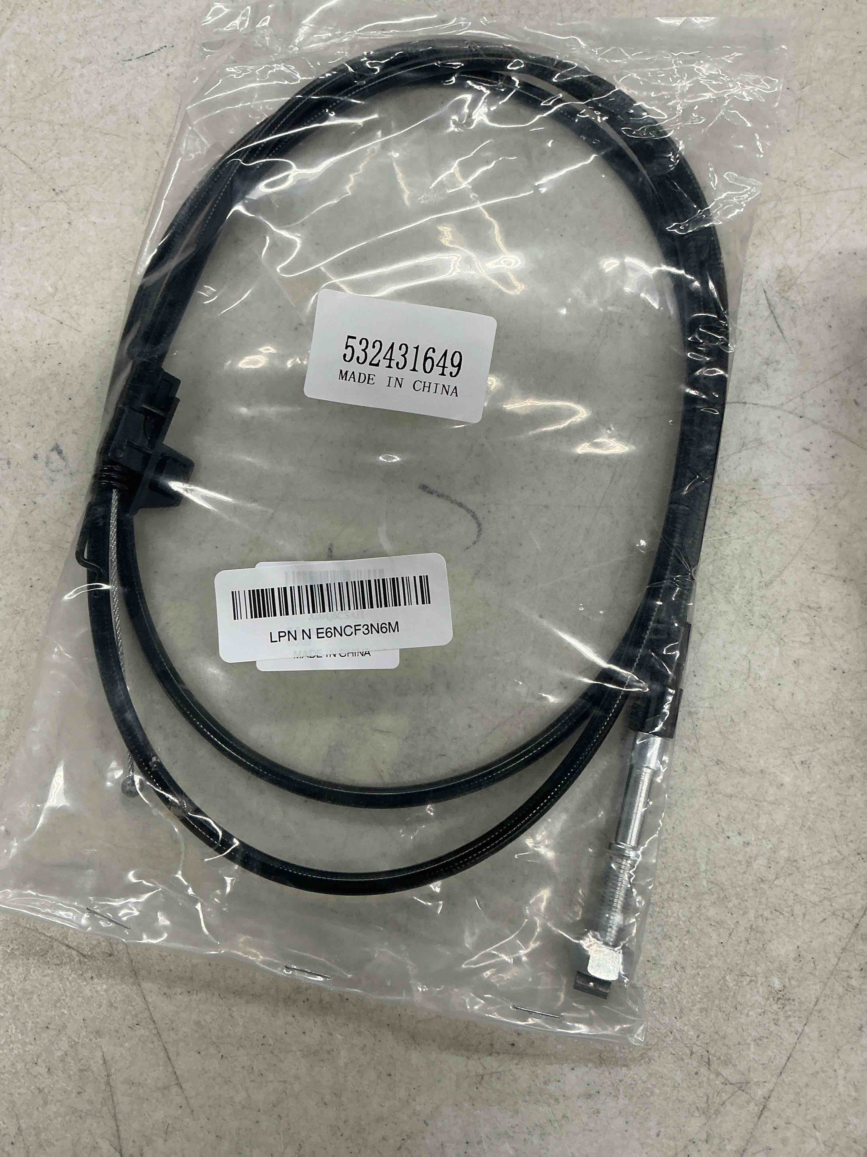 Condition photo showing Good Condition for 532431649 431649 583471701 drive control cable compatible with craftsman/hyp/husqvarna/ 7022f hu600f hu675fe hu700f