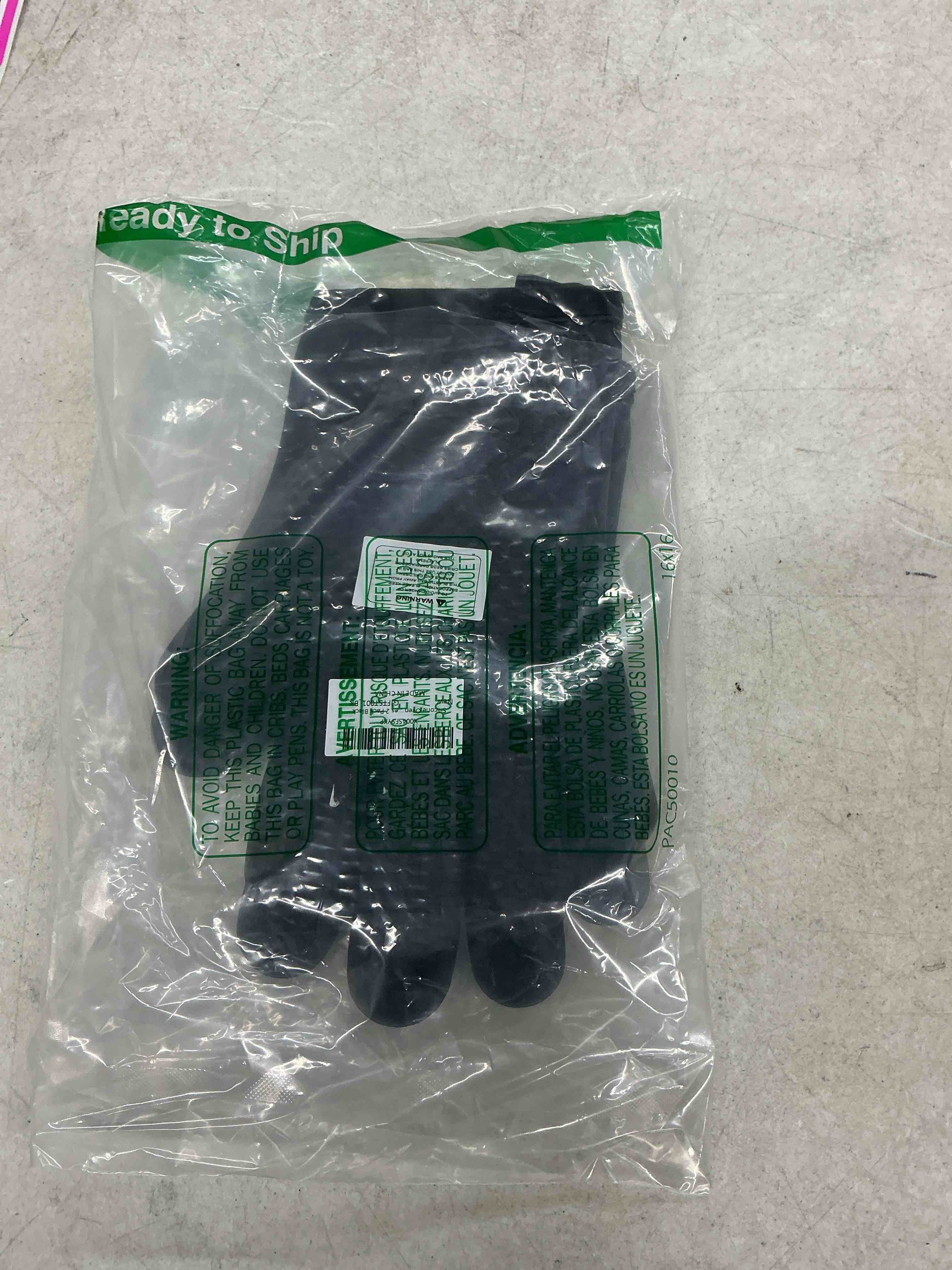 Condition photo showing Good Condition for silicone oven mitts heat,1 pair non-slip five-finger oven gloves, waterproof flexible bbq grilling gloves with hanging loops, kitchen mitts for baking cooking frying (black) black-2 pcs