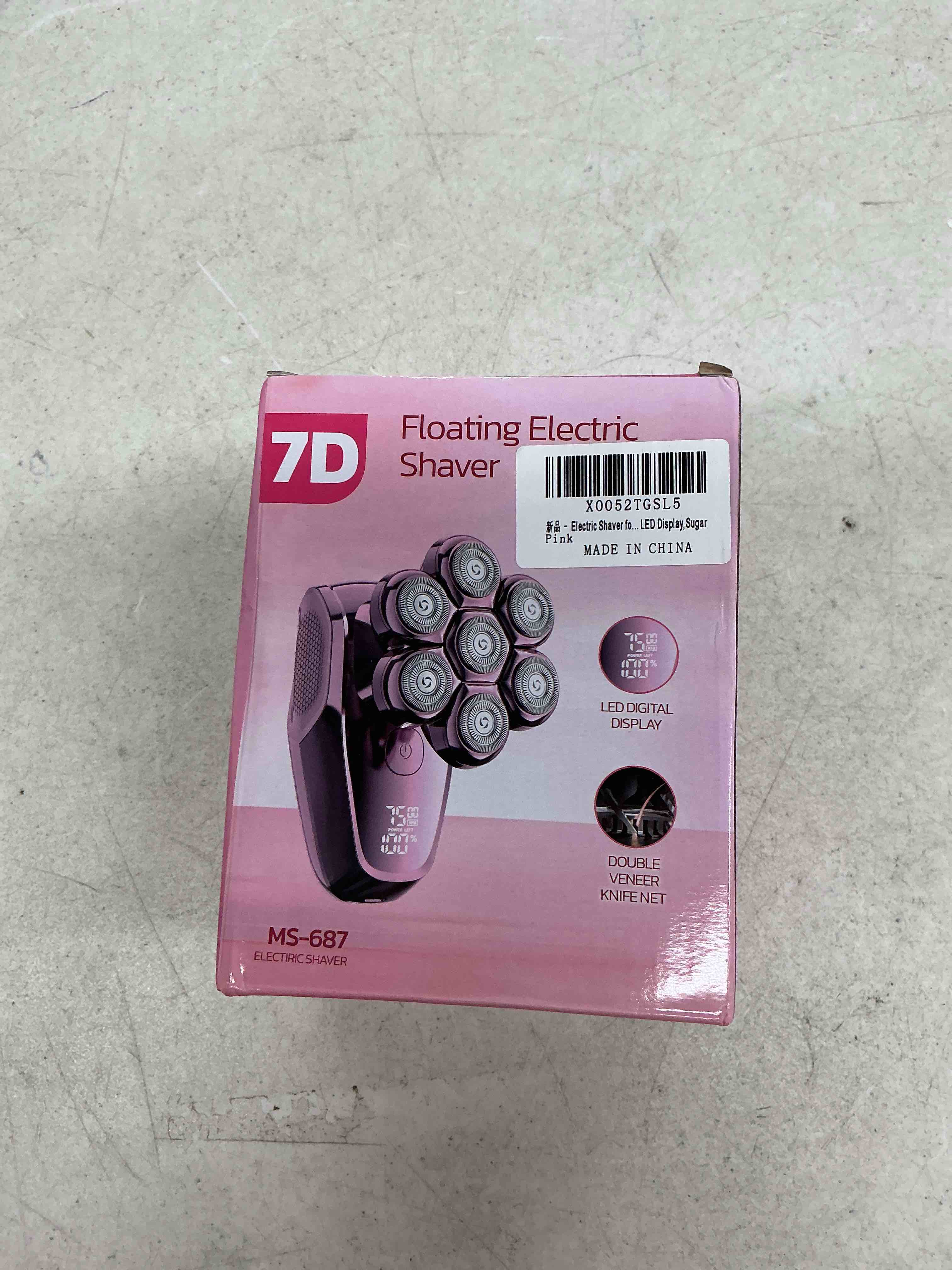 Condition photo showing Good Condition for electric shaver for women, electric razor with 7d magnetic shaver heads, wet dry bikini trimmer kit for women & men, nose ear hair trimmer, usb rechargeable clippers, purple